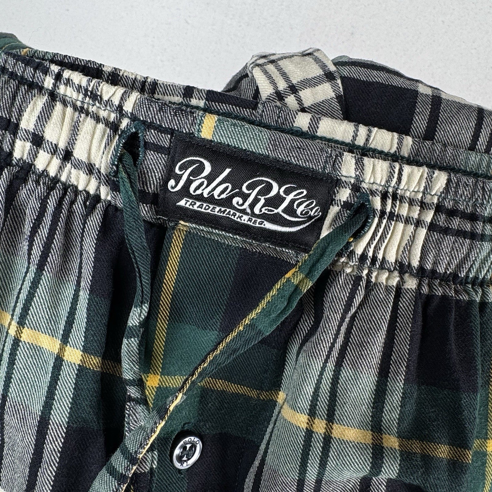 Polo Ralph Lauren Men’s Stewart Tartan Plaid Pajama Pants XL Blue Green White