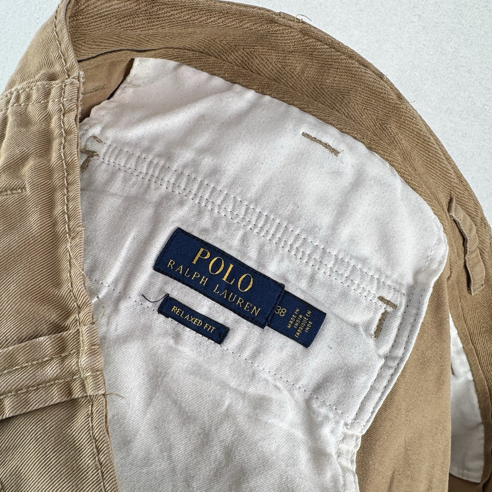 Polo Ralph Lauren Tan Cargo Shorts Men’s 38x9 Relaxed Fit Casual Shorts
