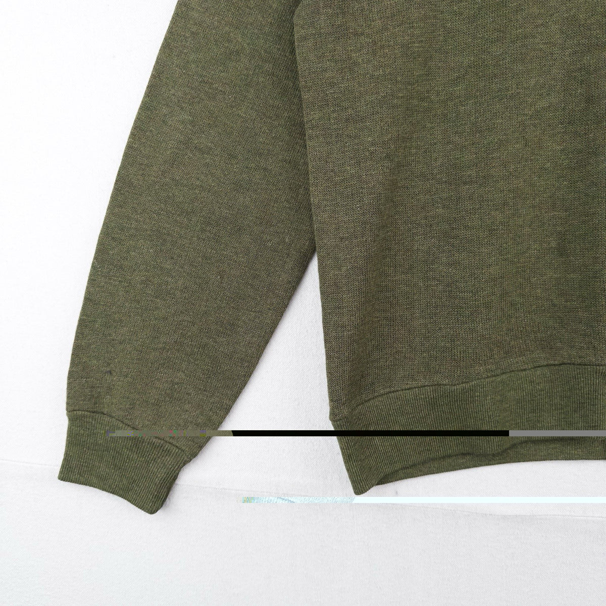 60’s Vtg Creslan & Rayon V-Neck Sweater Men’s M Grunge Kurt Cobain Olive