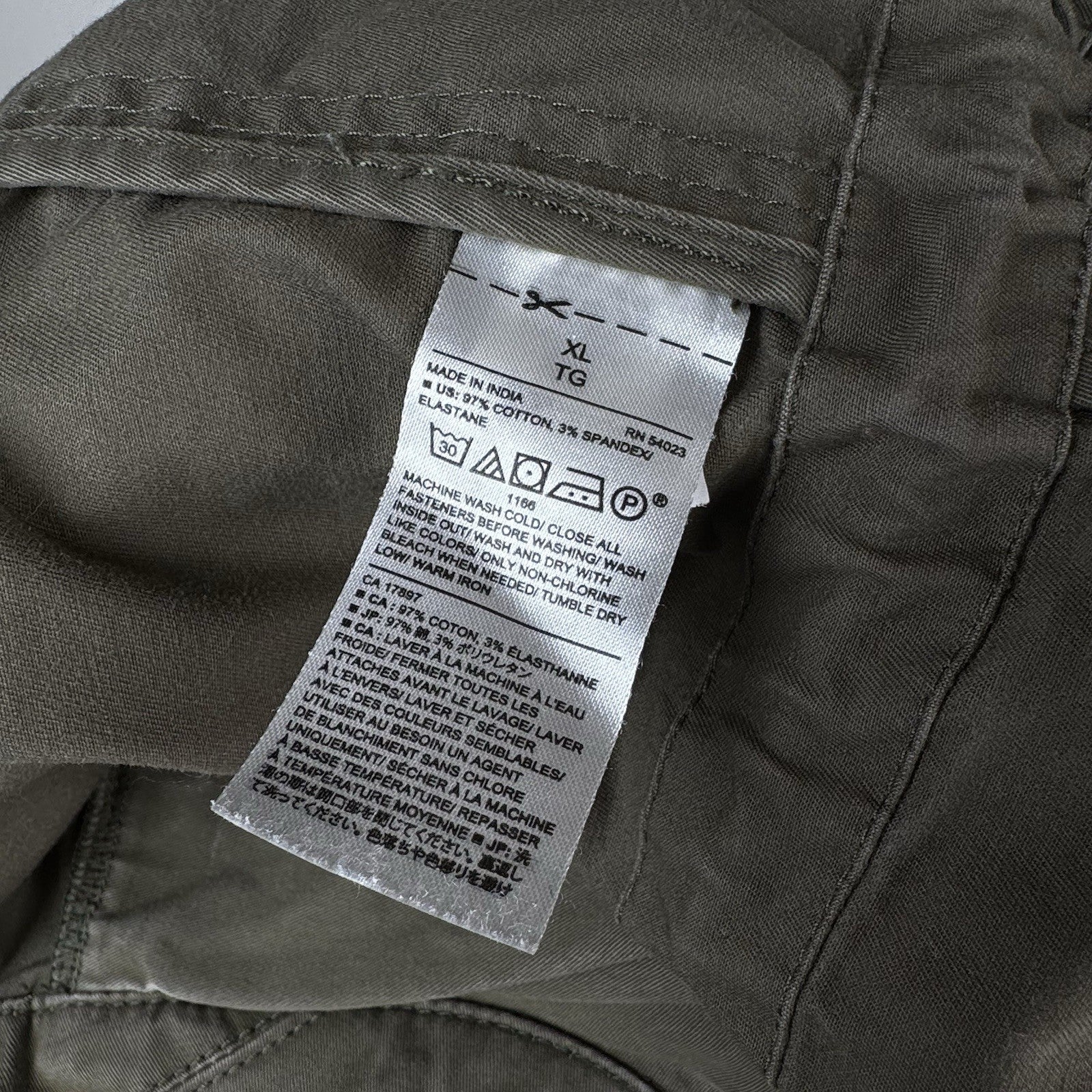 Banana Republic Military Jacket Womens XL 4-Pockets Green Cinch Waist *Read