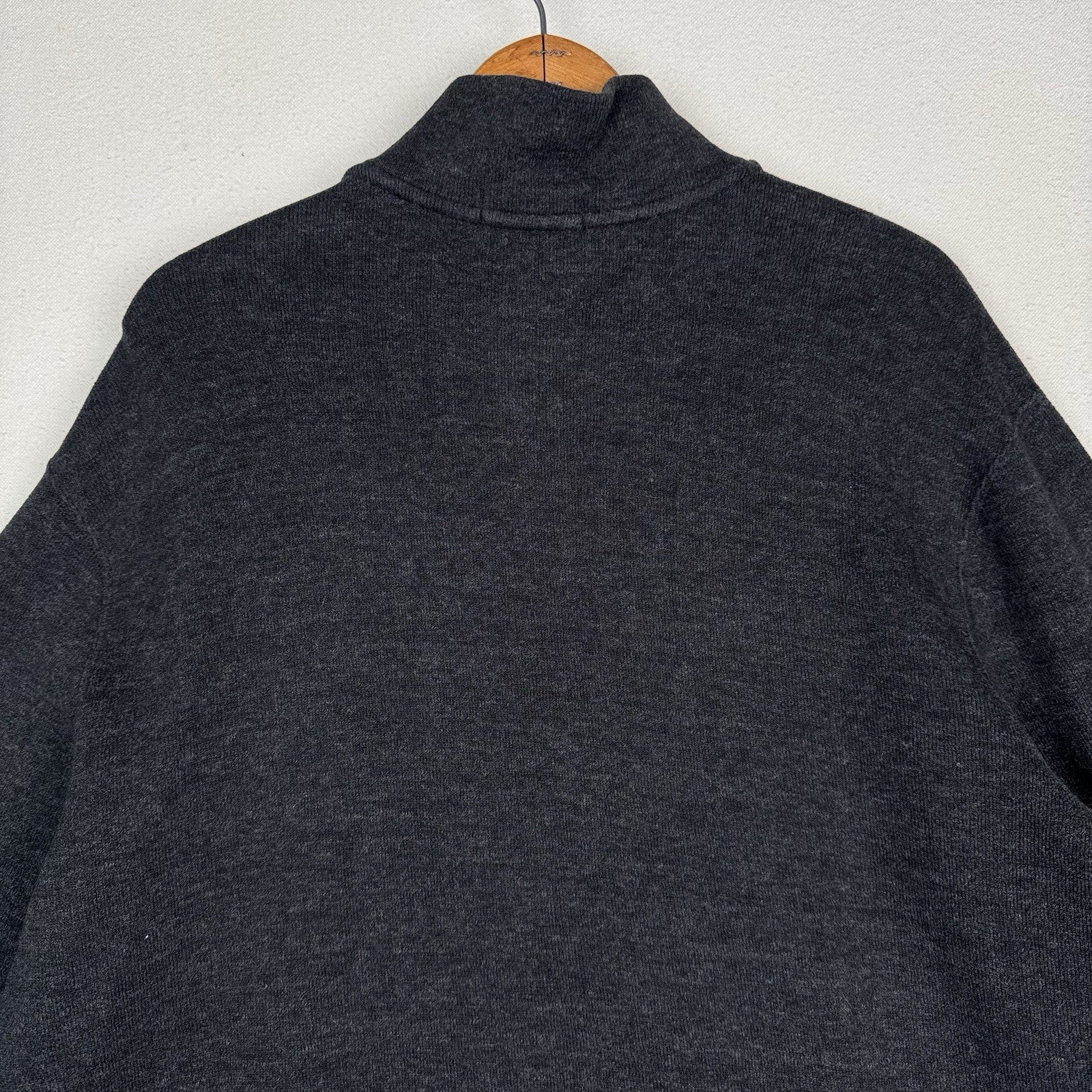 Polo Ralph Lauren Sweater 1/4 Zip Mens XL XLarge Gray Pullover Soft Touch