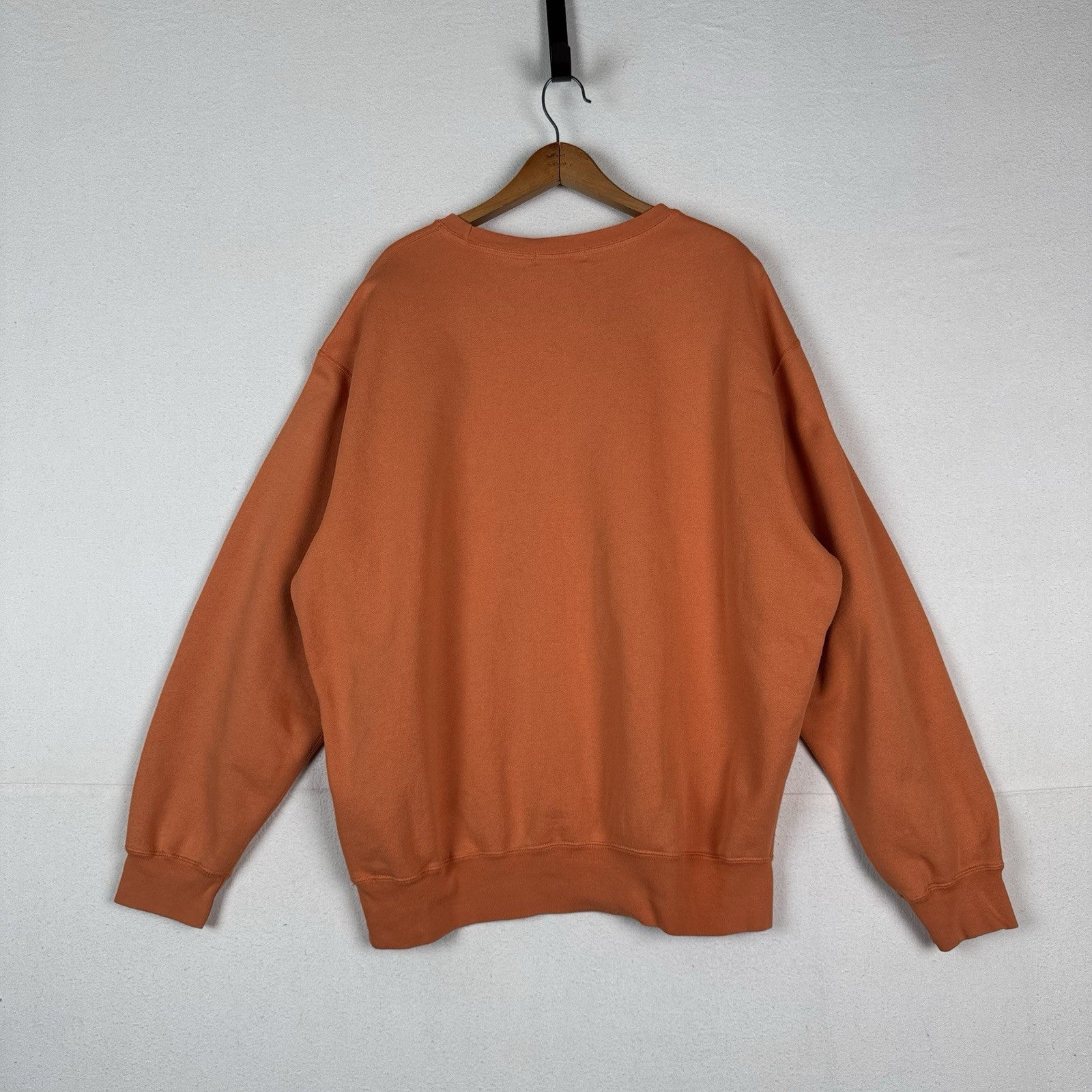 Vintage 90s Polo Ralph Lauren Sweater Fleece Men's XL Orange Crewneck