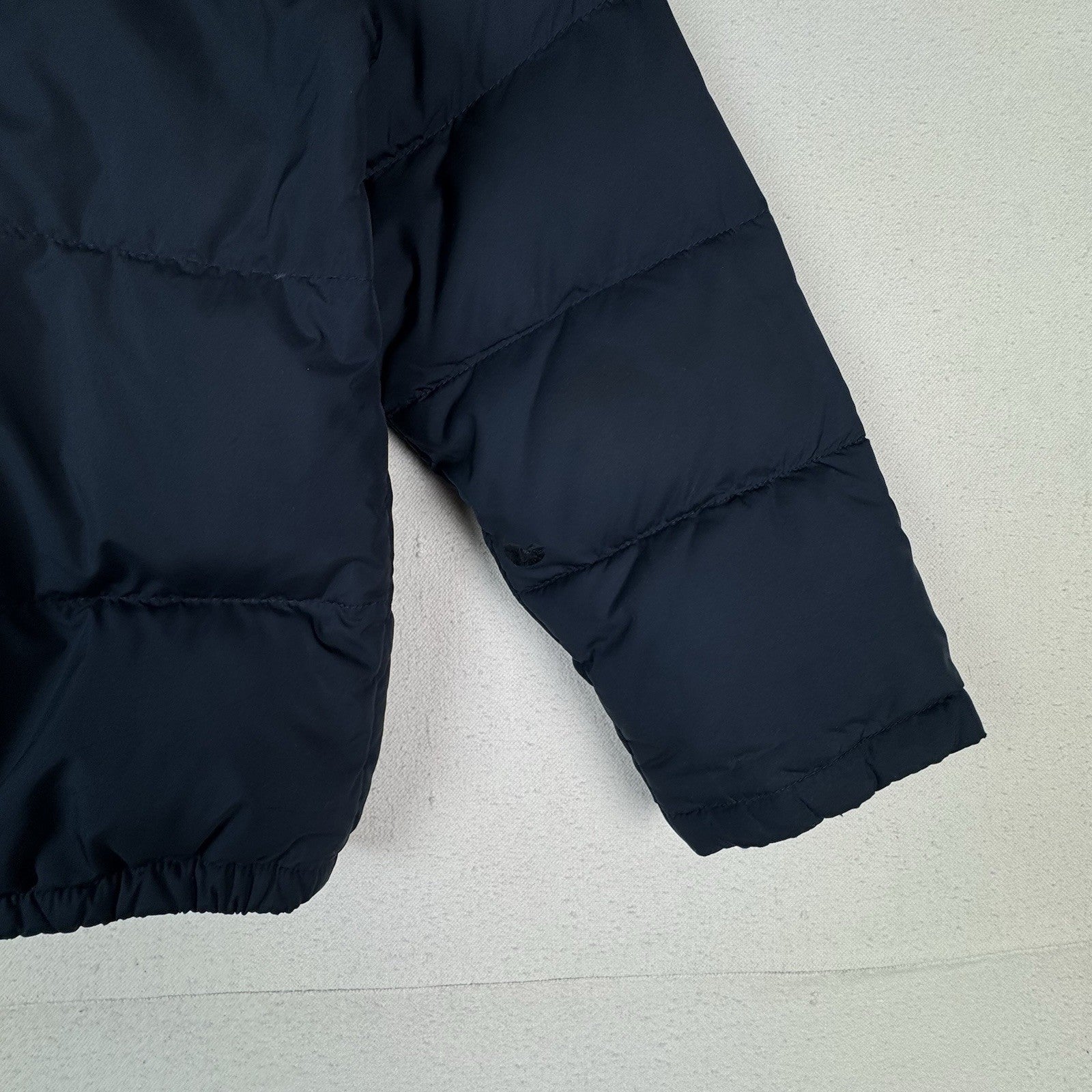 Vintage Polo Ralph Lauren Kid's Navy Blue Down Puffer Jacket Sz M 10-12 *Read