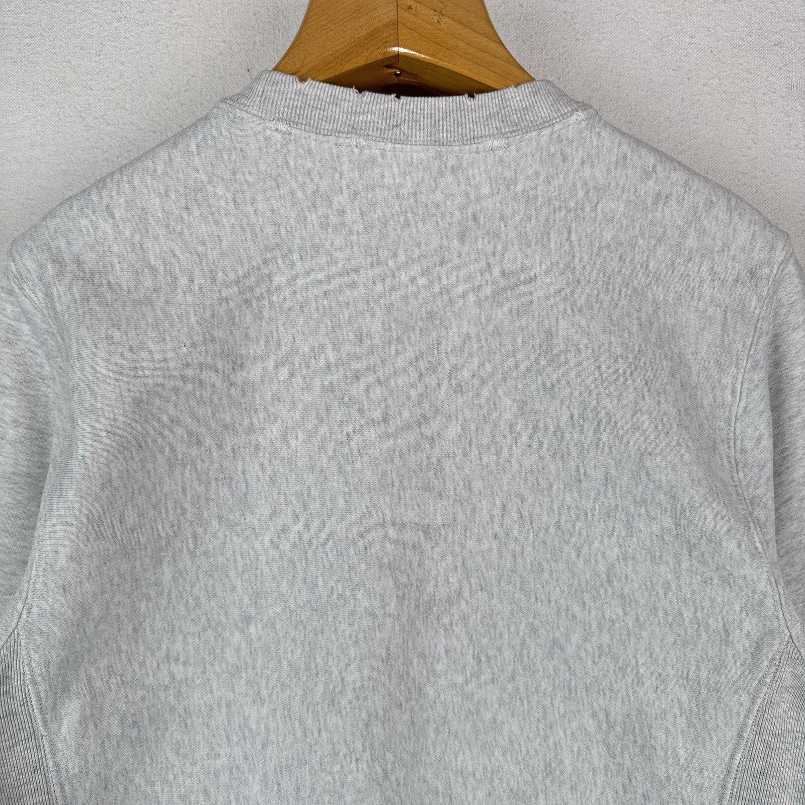 Champion Reverse Weave Sweatshirt Spell-out Side Gusset Men’s XS Gray