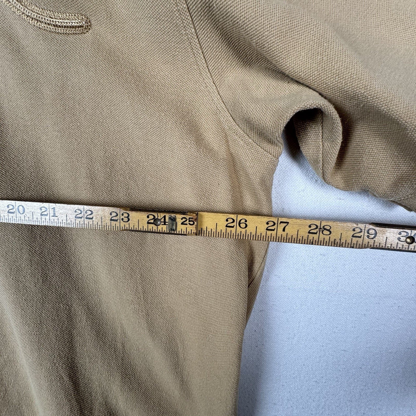 Rocawear Polo Mens 2XL Tan Big Embroidered Logo 00s Streetwear Y2K