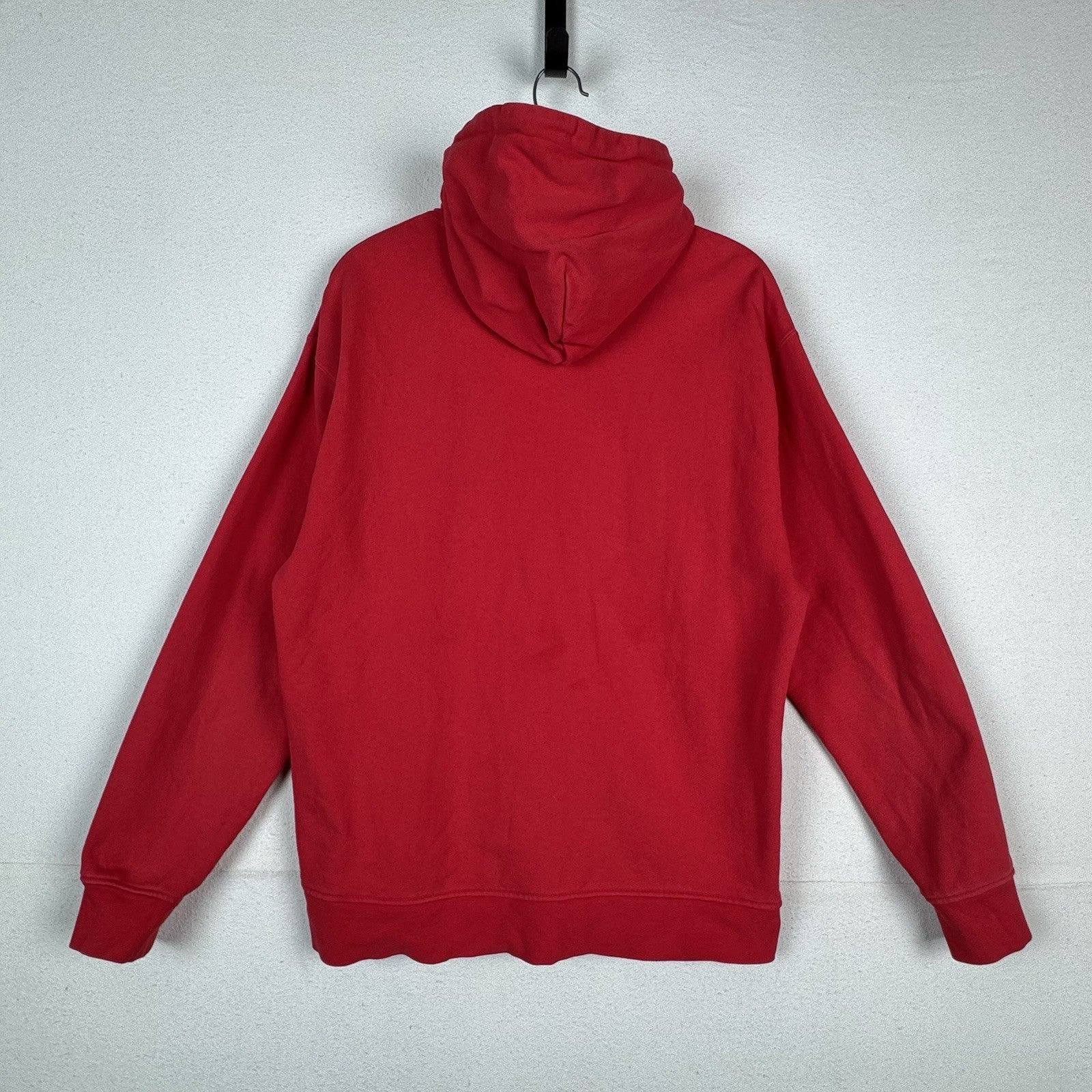 Nike Air Jordan Flight Logo Fleece Pullover Hoodie Men Sz L Red DQ7338-612