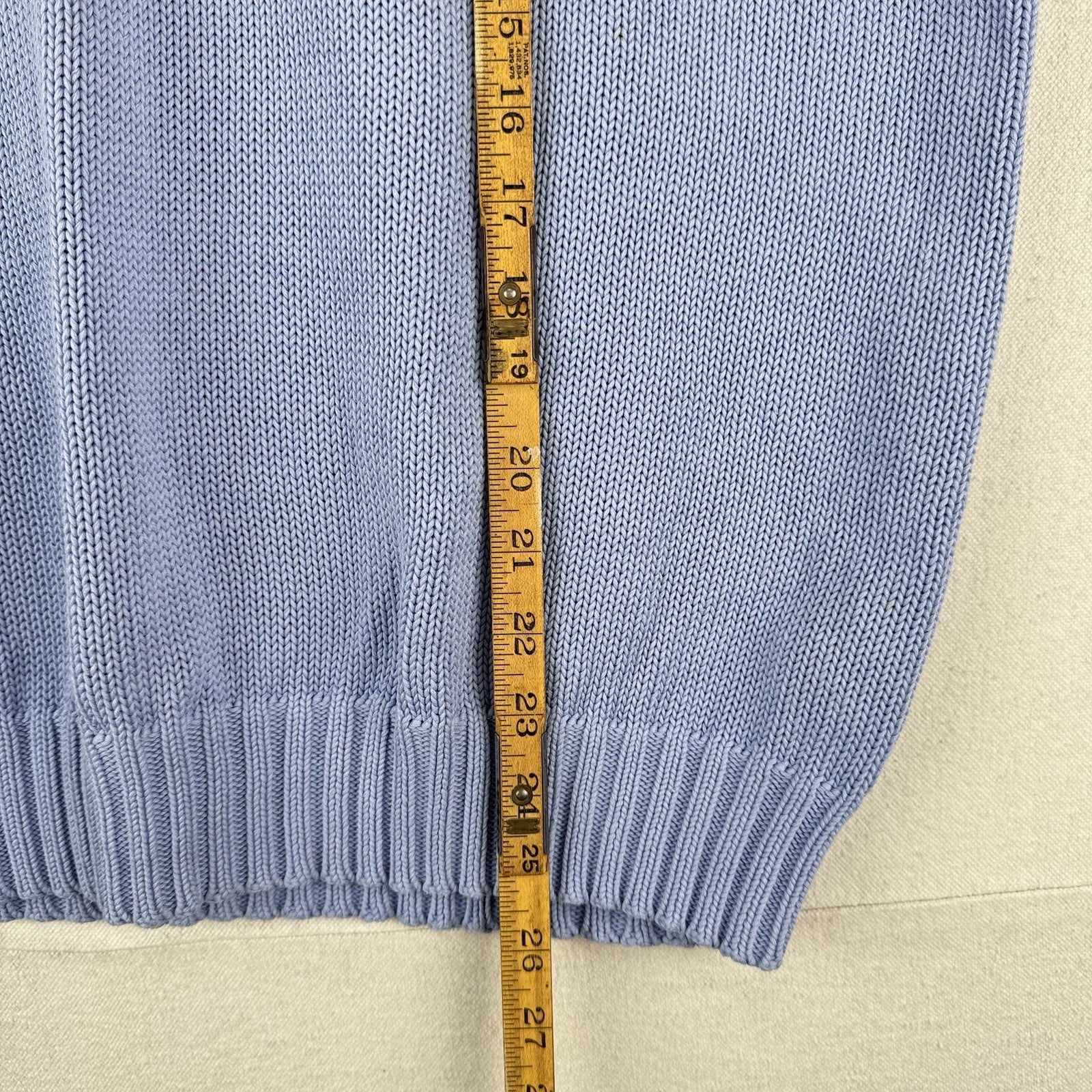 90's Vtg Polo Ralph Lauren Sweater Vest Mens XL  Light Blue V-Neck *Read