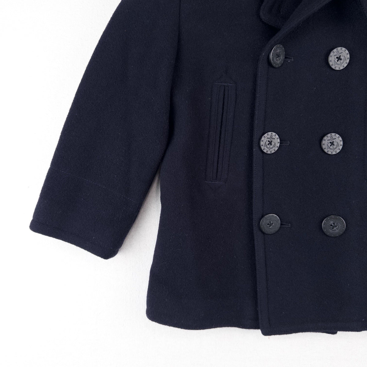 Polo Ralph Lauren Boy's 6 Wool-Blend Peacoat Navy Blue