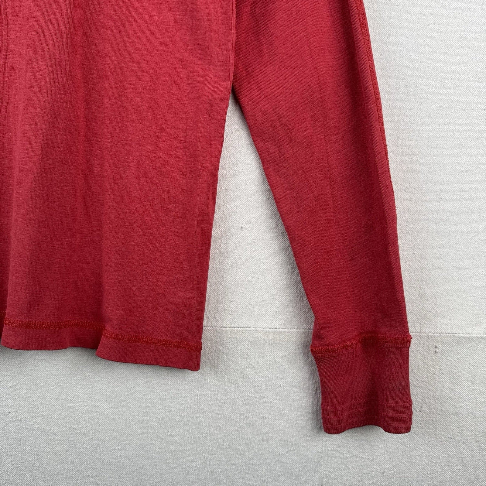 Vintage Polo Outfitters Ralph Lauren Red Cotton Henley Shirt Men’s M *Read