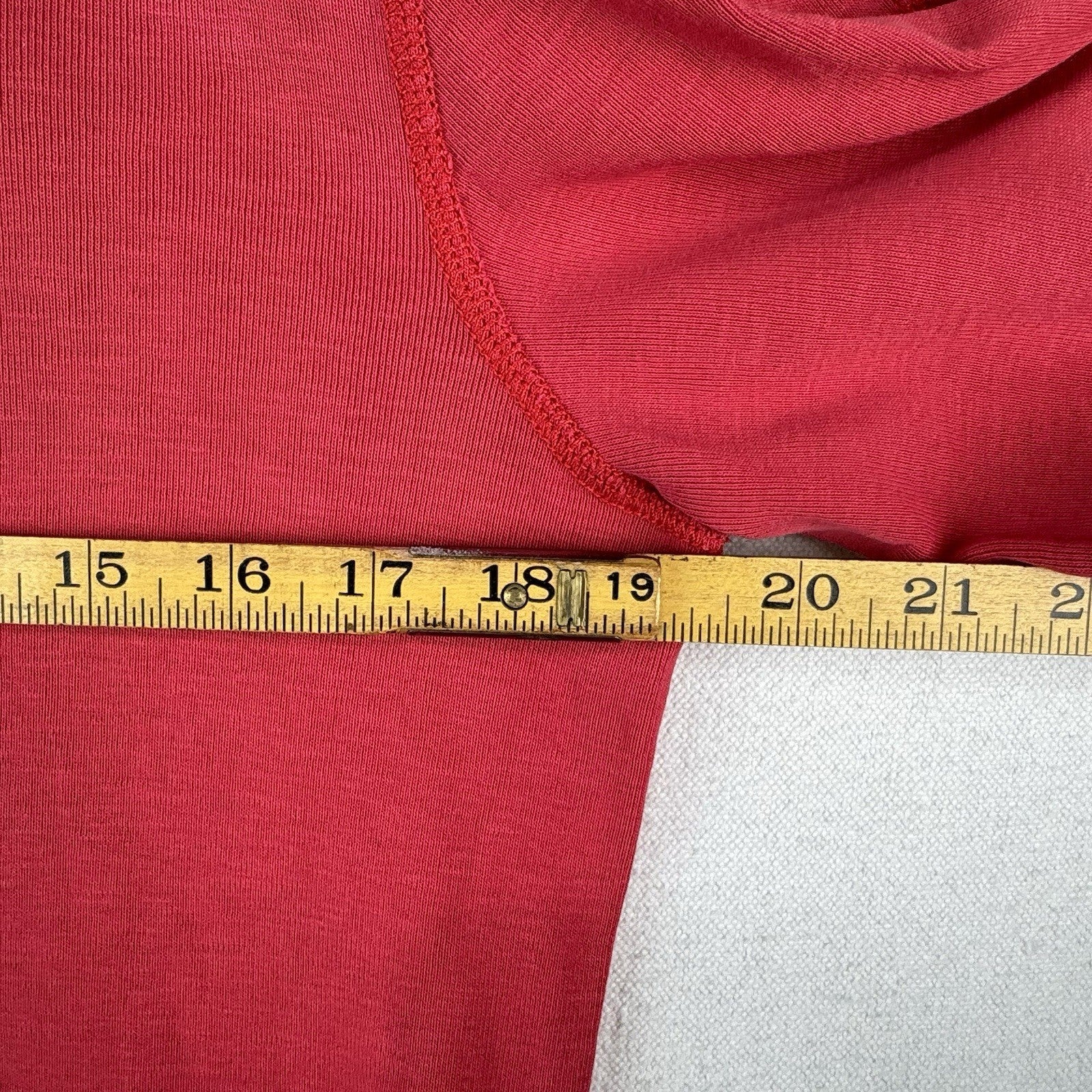 Vintage Polo Outfitters Ralph Lauren Red Cotton Henley Shirt Men’s M *Read