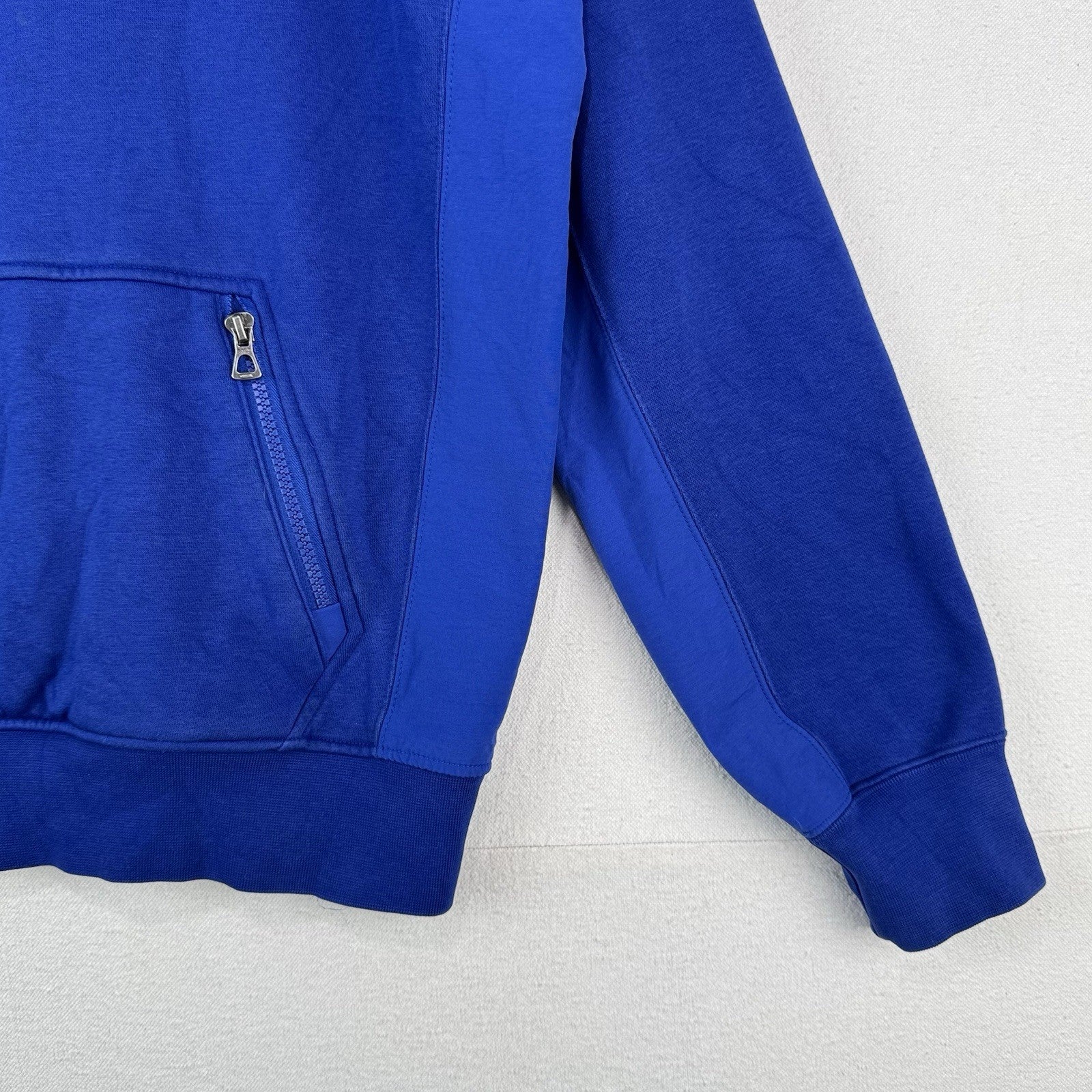 Polo Ralph Lauren Men’s M Logo Spectre Pullover Fleece Hoodie Quarter Zip Blue