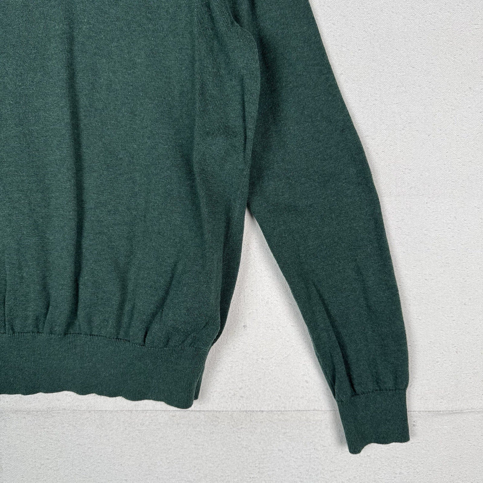 Polo Ralph Lauren Men’s Green Pima Cotton Pullover Sweater Crewneck Medium
