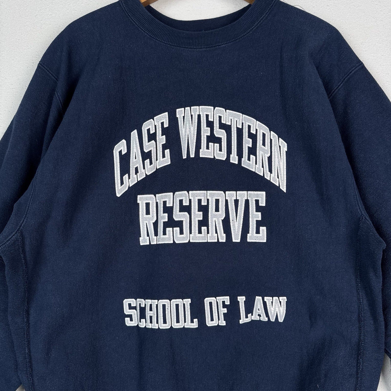 80s Case Western Law Champion Reverse Weave Sweatshirt L Tall P2P:21” Long:30”
