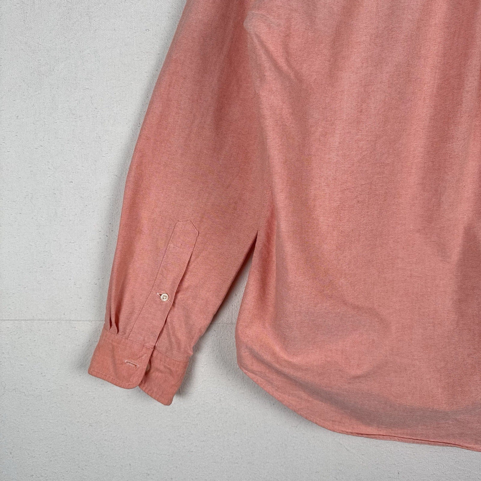 Ralph Lauren Long Sleeve Men’s Large Button Down Shirt Peach