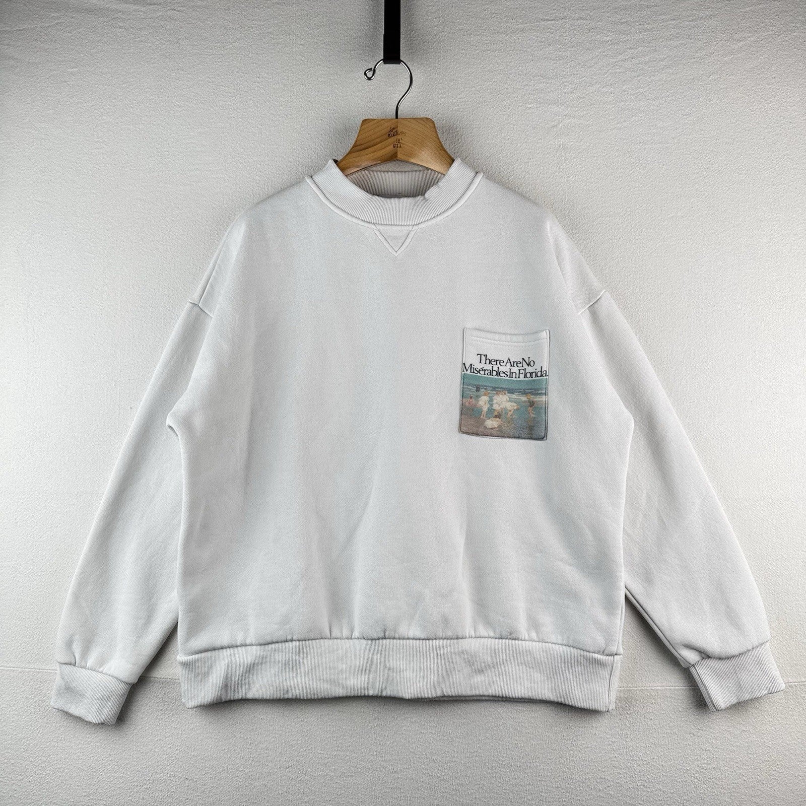 Yellow the Label “No Miserables In Florida”“A Holiday” Fine Art Sweatshirt Small