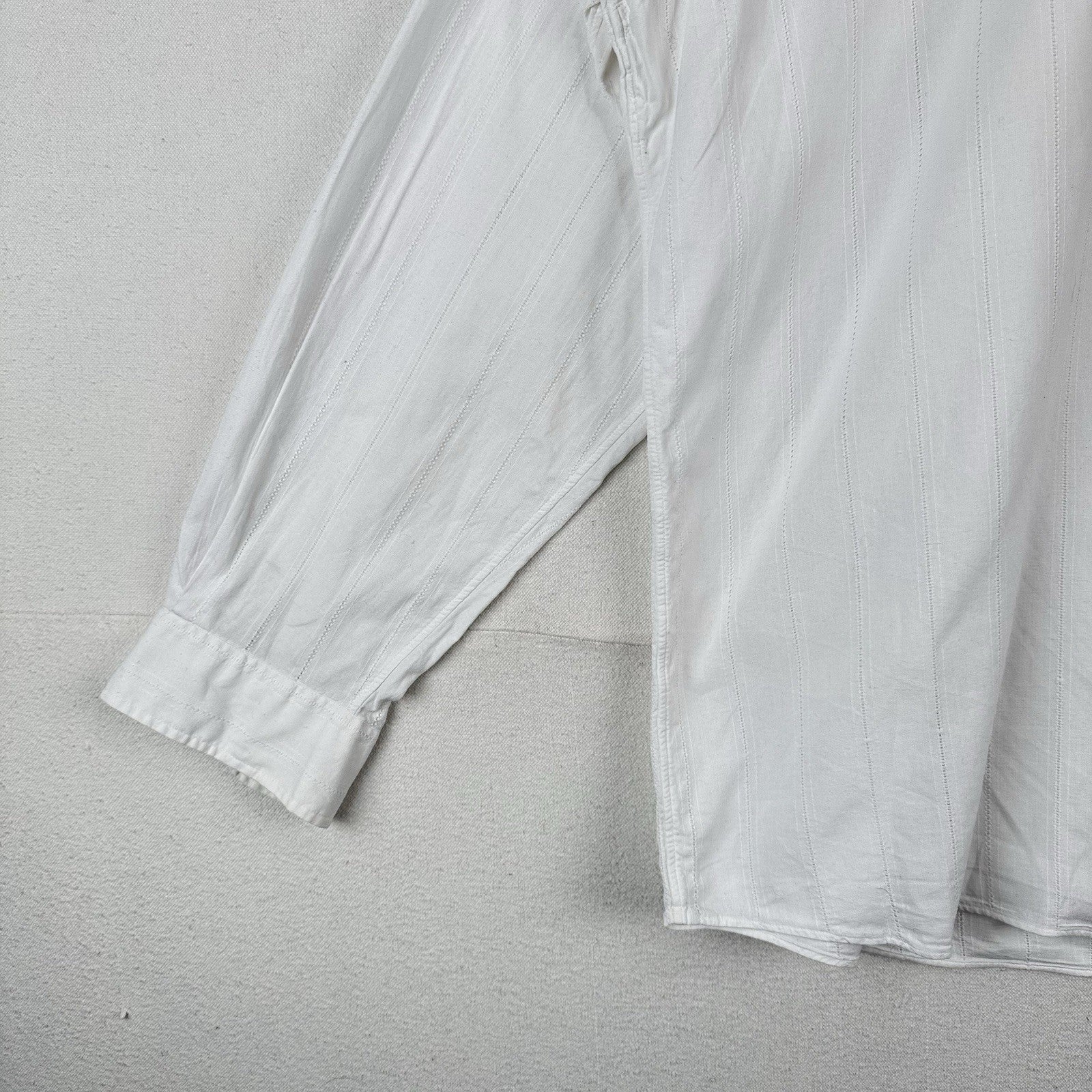 Vtg Polo Ralph Lauren Mens 2XL Chapman White Dobby Button Up Shirt 100% Cotton