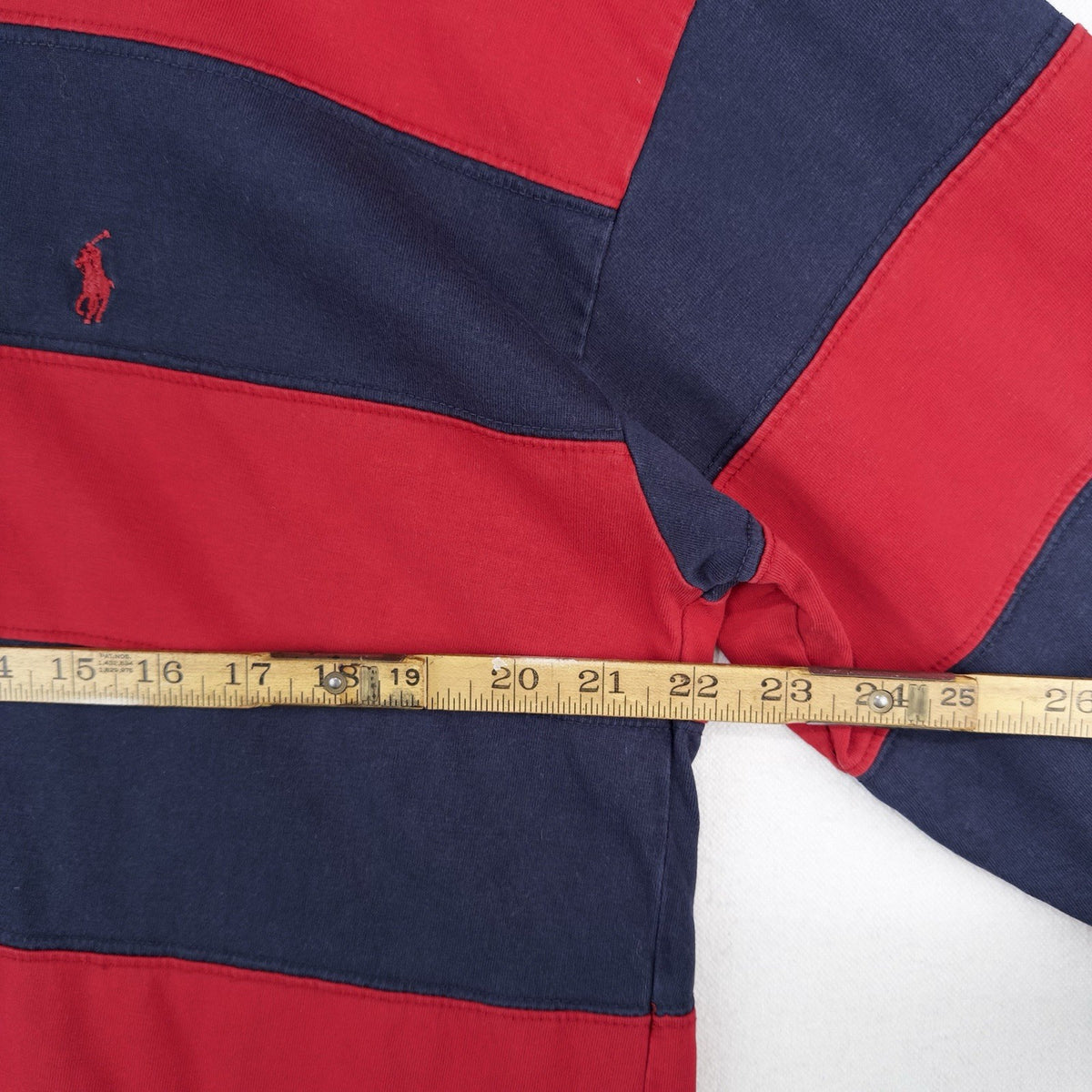 90’s Vtg Polo Ralph Lauren Henley Colorblock Striped Long Sleeve Shirt Men’s L