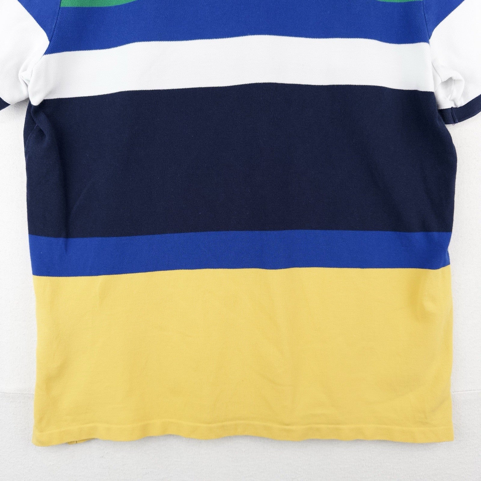 Polo Ralph Lauren Polo Shirt Men’s L Classic Fit Logo Mesh Striped Colorblock