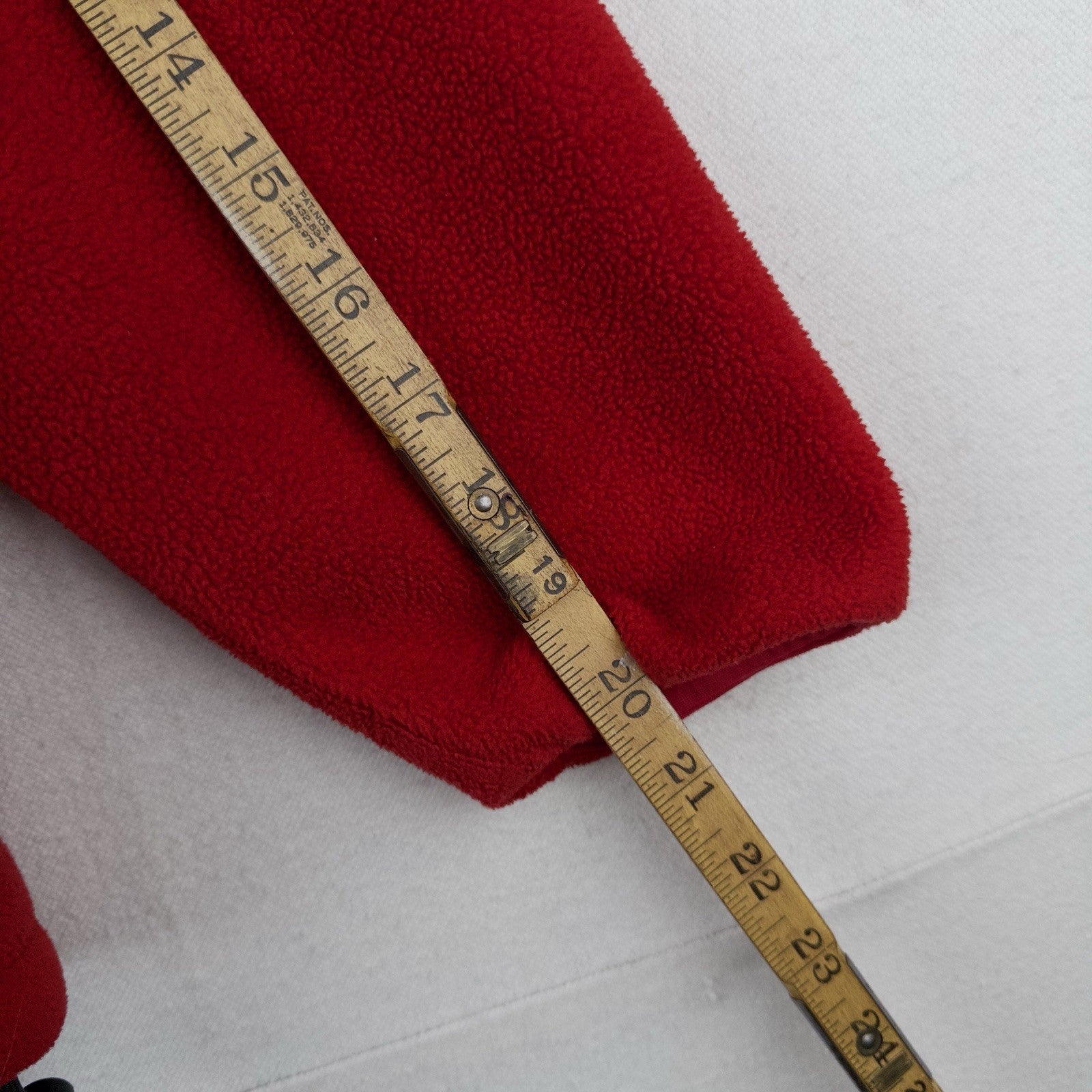 80’s Vtg LL Bean Snap Red Fleece Cursive Logo Pullover Men’s Medium (44) USA