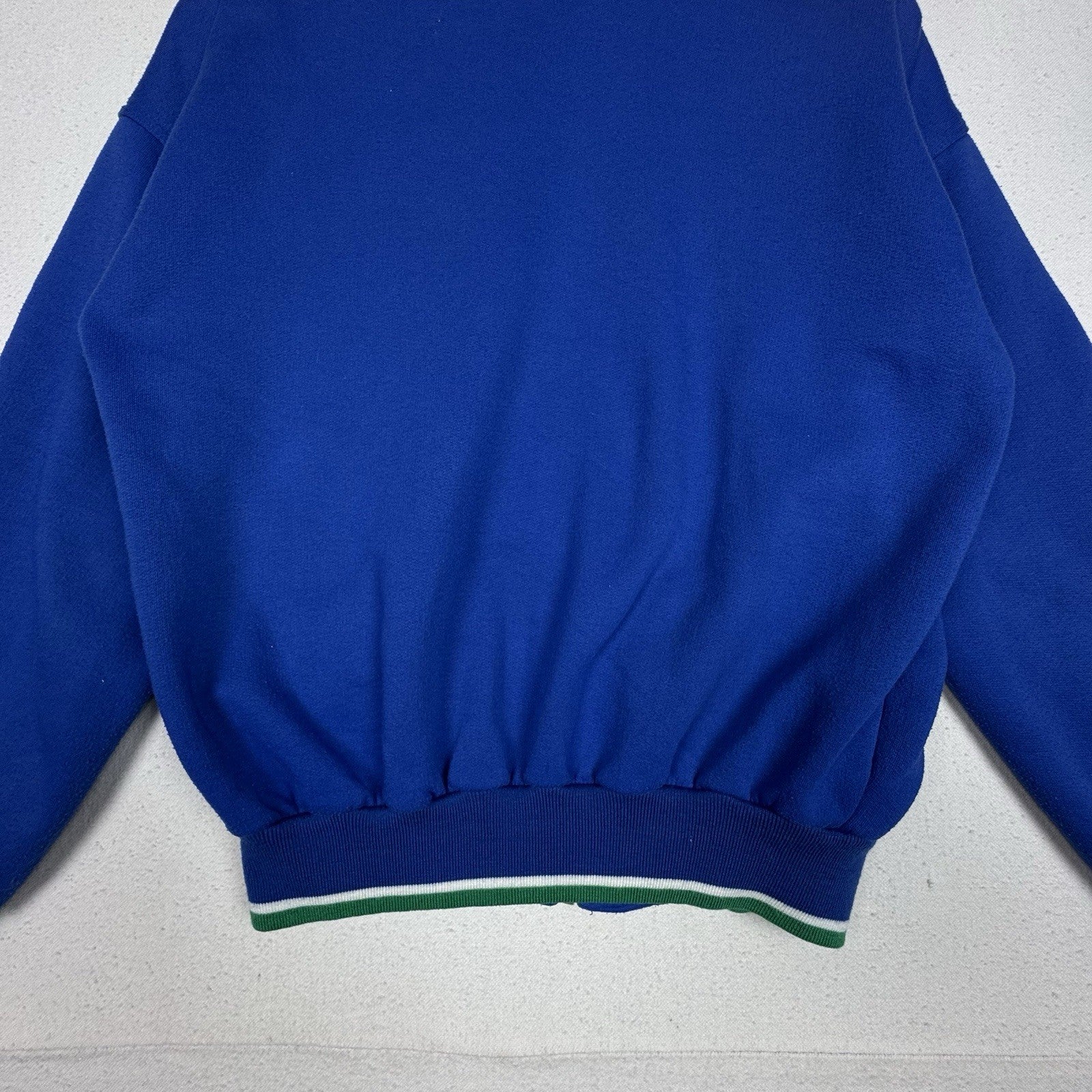 VTG Pony Track Jacket Men Small Retro Stripe Colorblock  Sweatshirt Full Zip Y2K