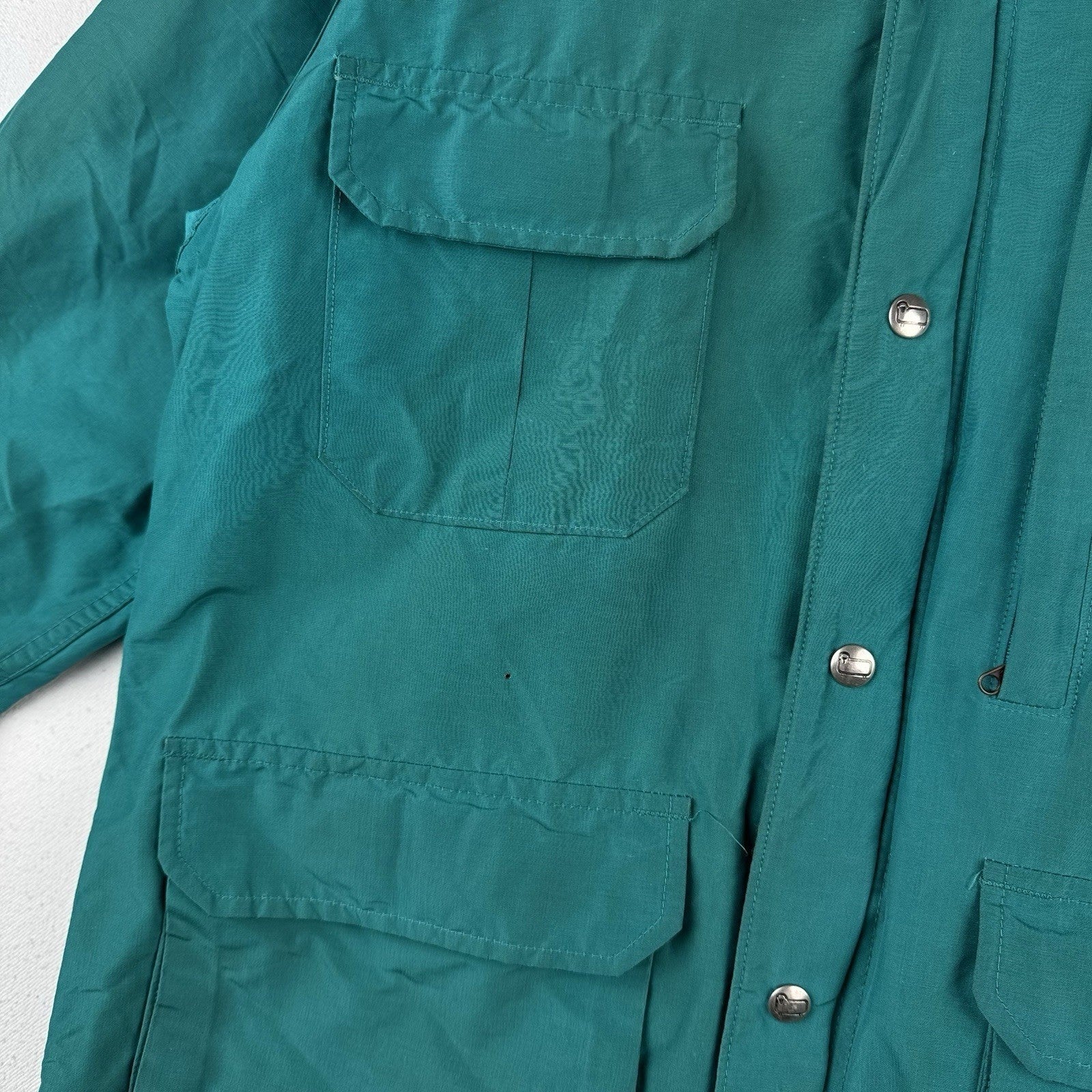 Vtg Woolrich Womens Large Wool Blend Blanket Lined Jacket Barn Chore Coat Green
