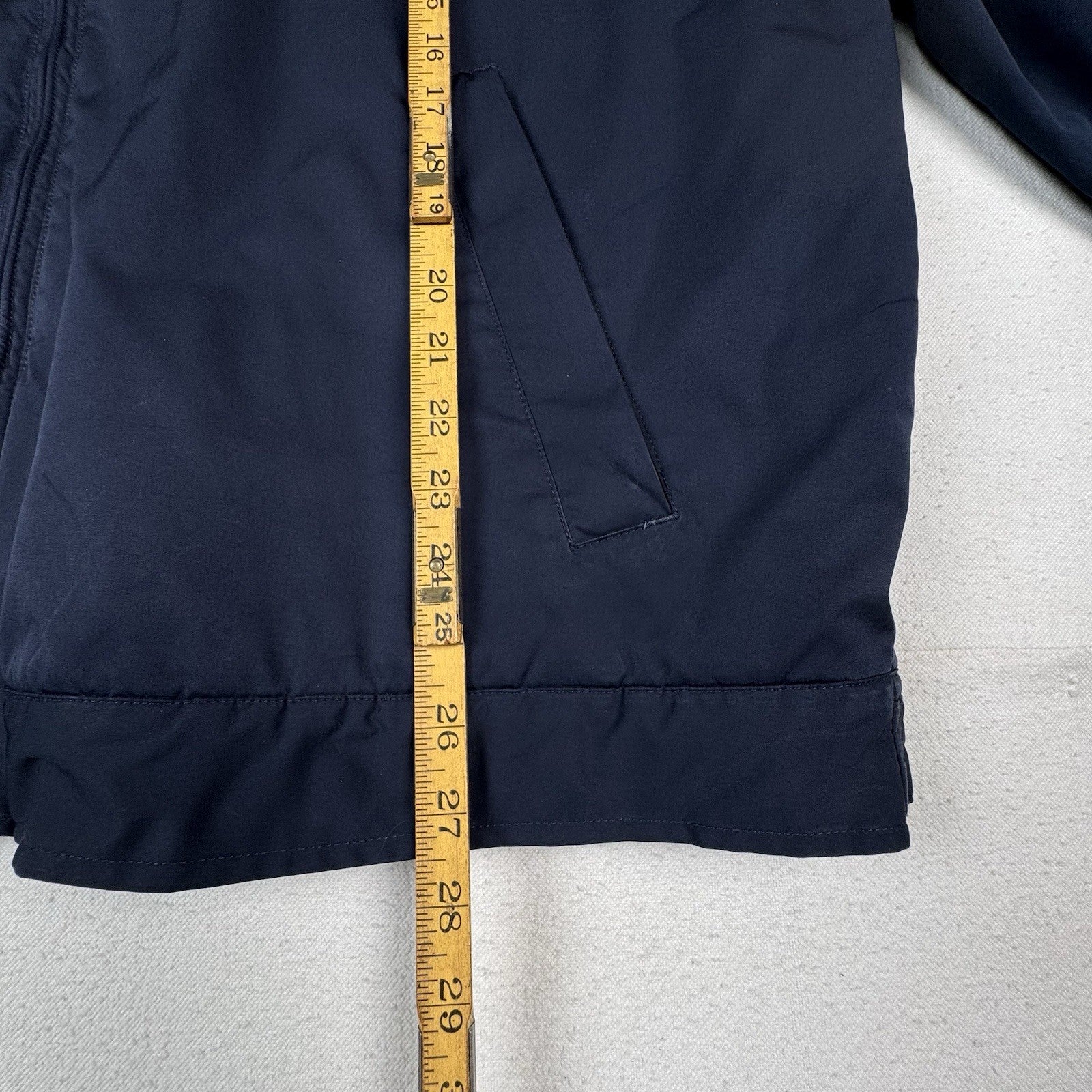 Vtg Polo Ralph Lauren 2XL Stowaway Hood Fleece Lined Harrington Bomber Jacket