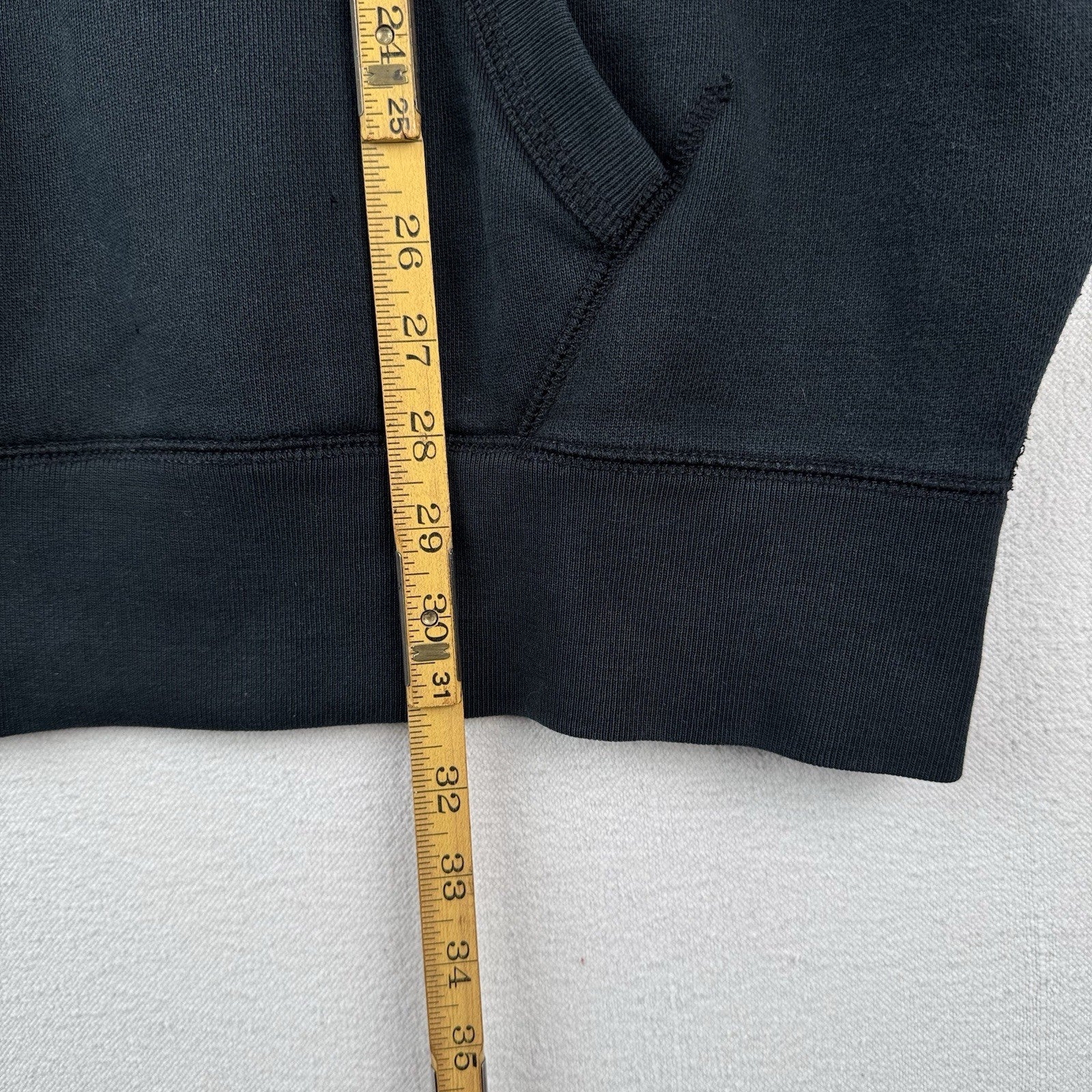 Vintage Polo Ralph Lauren Black Hoodie Men’s 3XB Pullover 2-Button Sweatshirt
