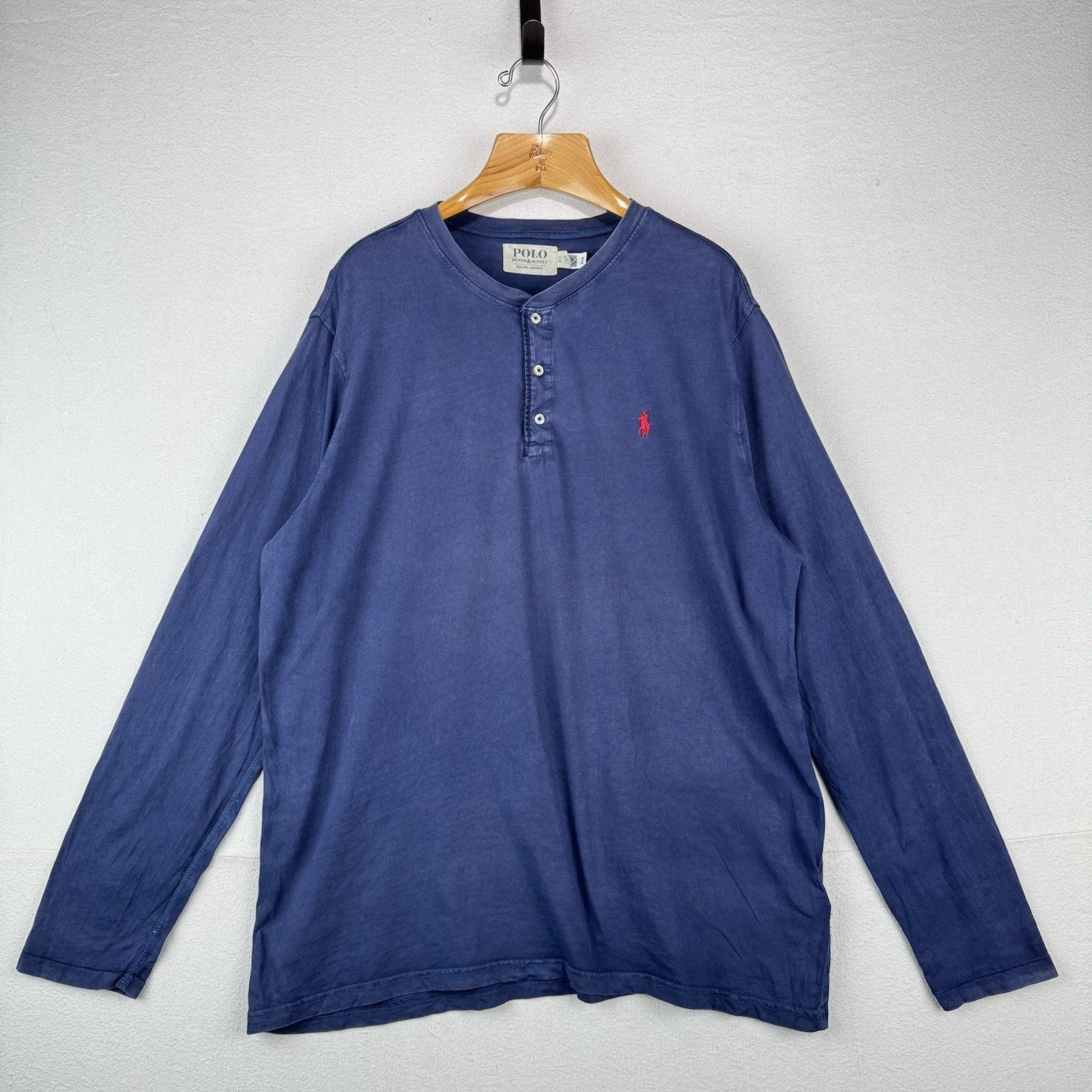 Polo Ralph Lauren Denim Supply Slub Jersey Henley Shirt Men’s XL