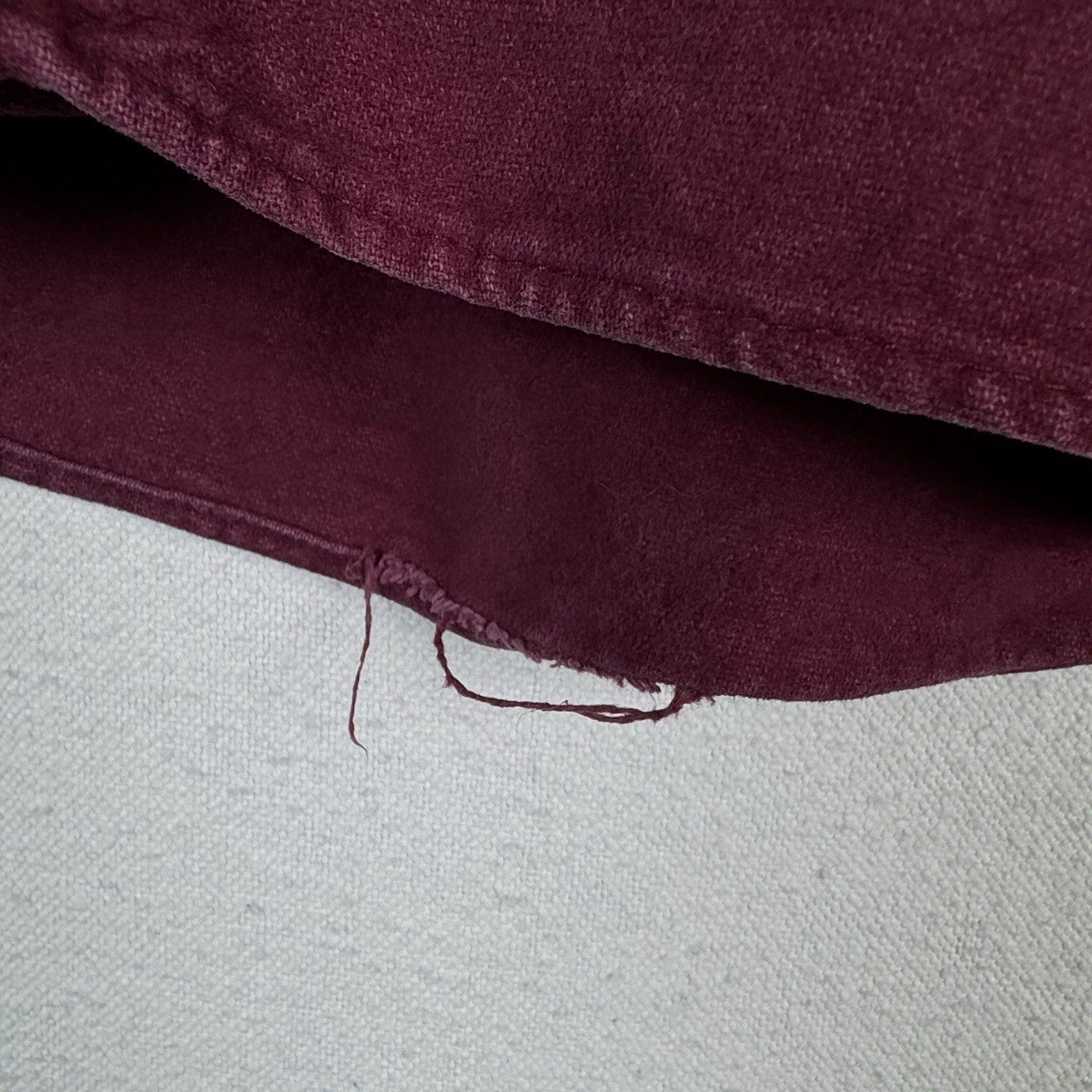 Vintage L.L. Bean Men’s XL Chamois Heavy Flannel Shirt Burgundy Made in USA