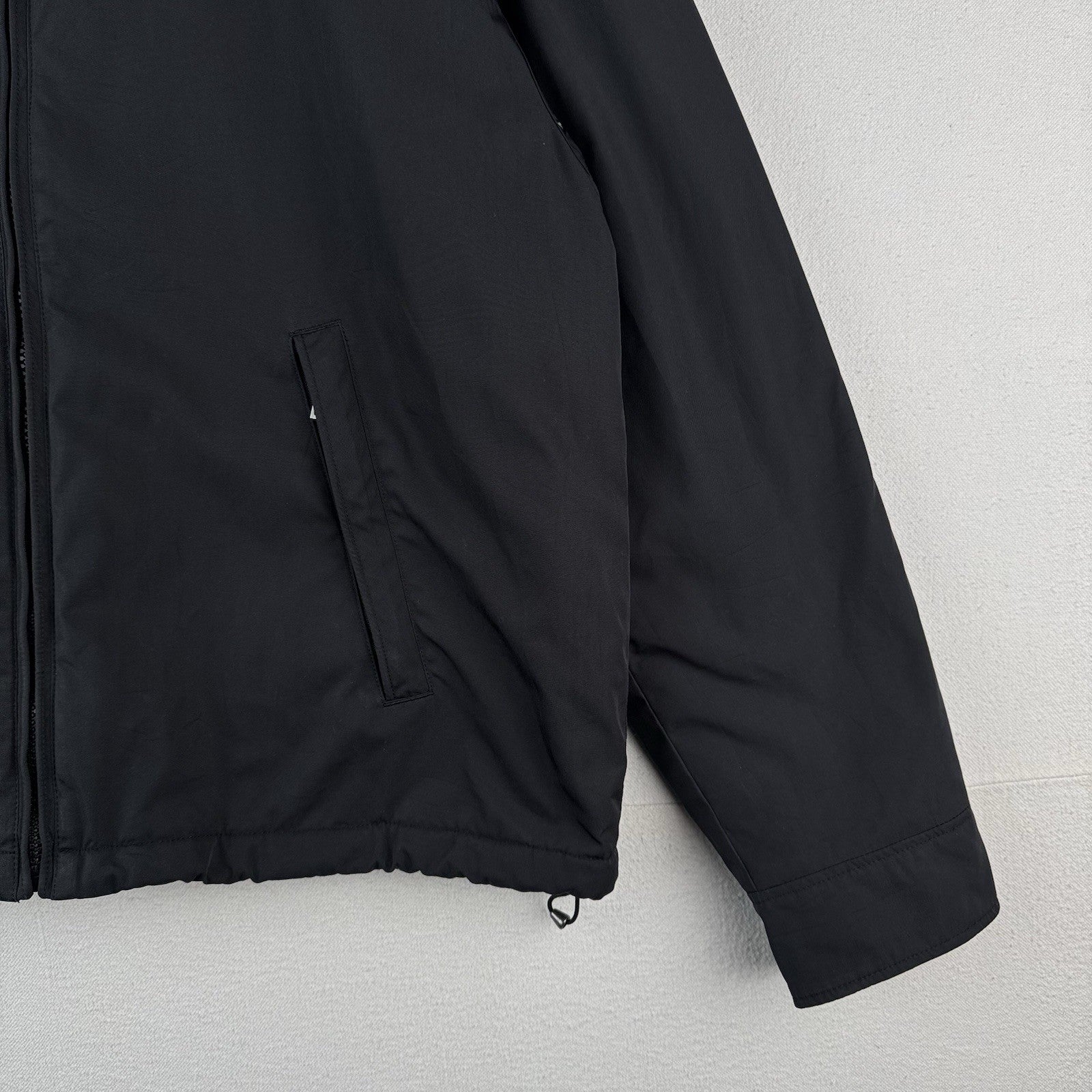 Polo Ralph Lauren Harrington Jacket Mens XL Black Insulated Stowaway Hood