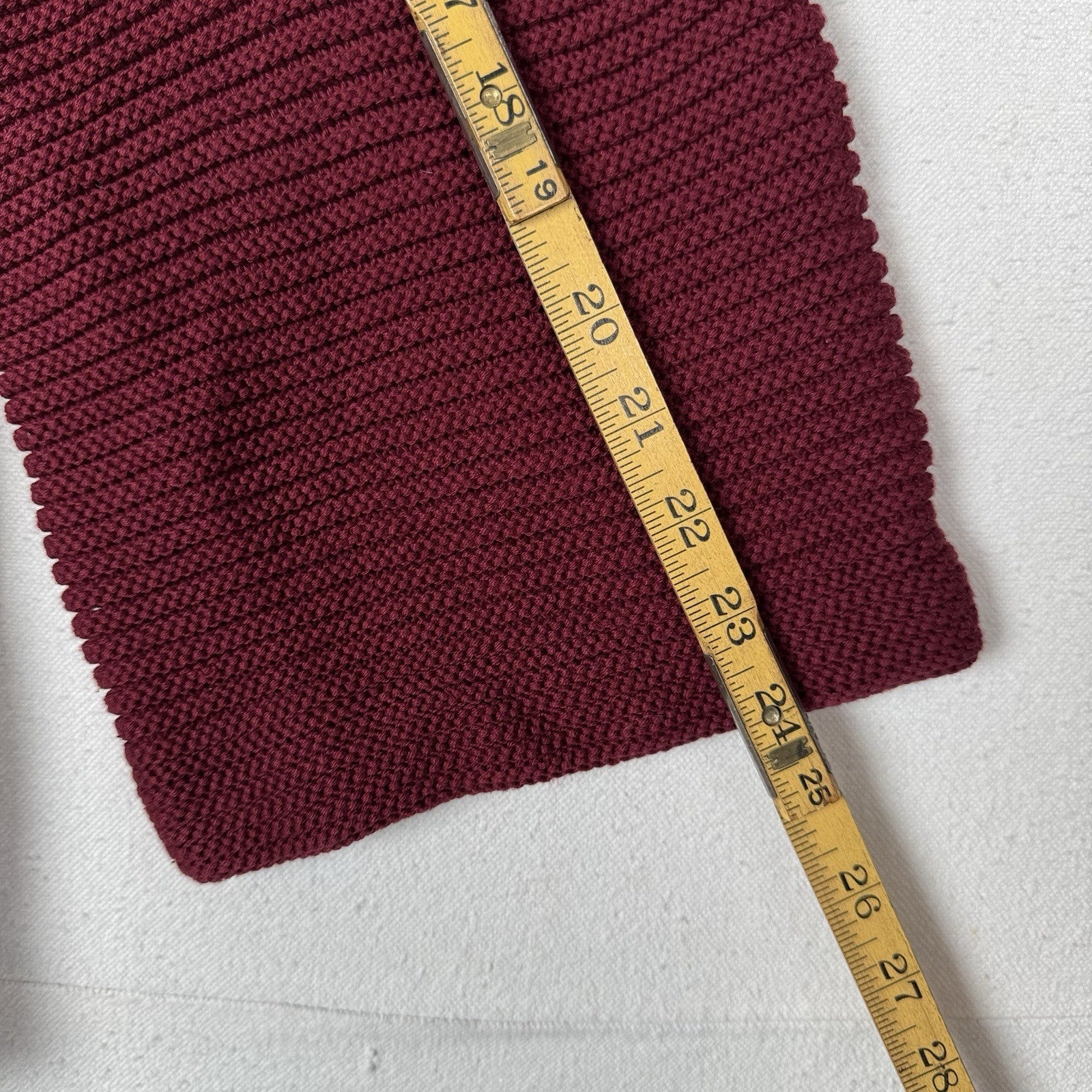 Lands’ End Cardigan Poncho Sweater Collar Women's 20-22 Bell Sleeves Maroon Red