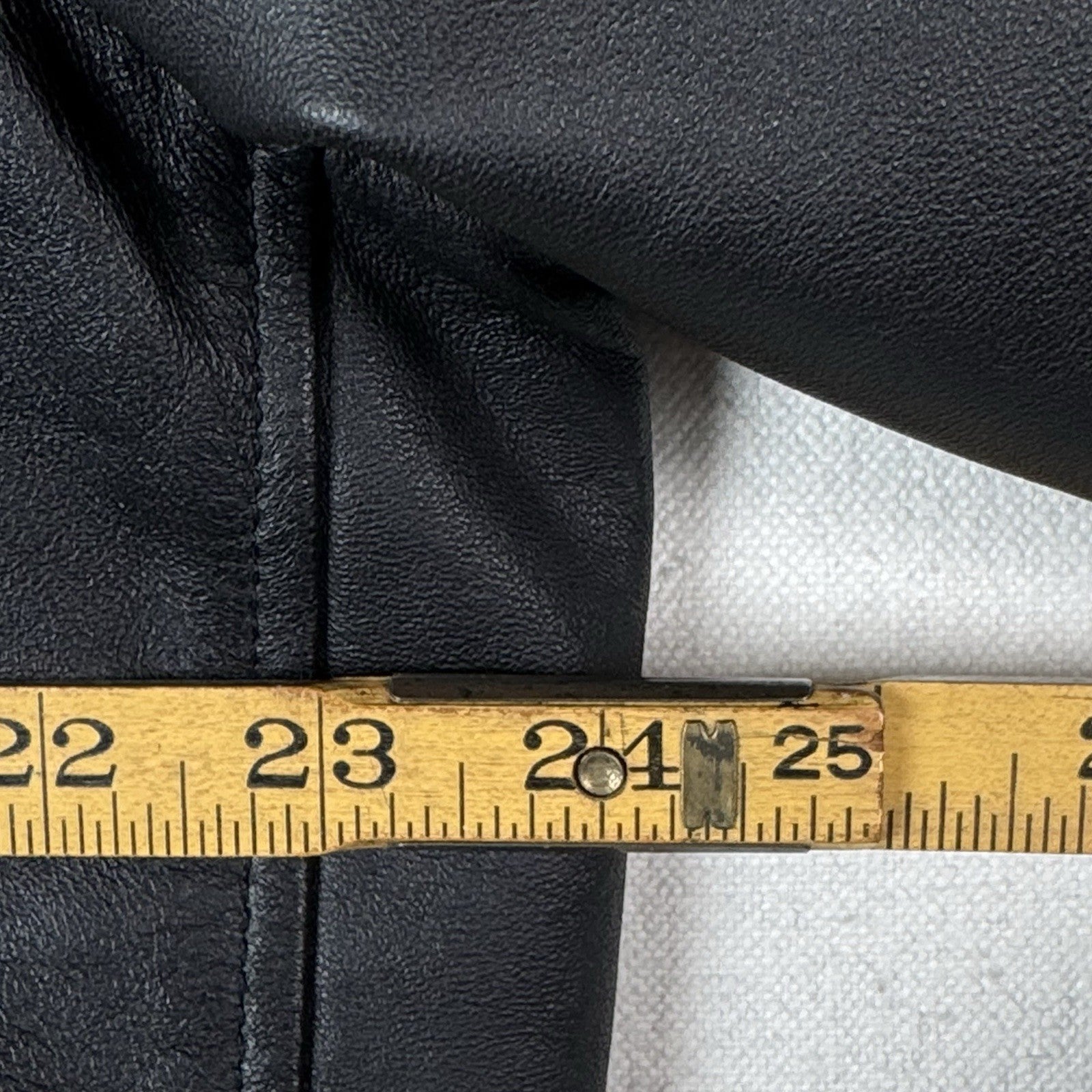 Trader Bay Leather Jacket Mens Size XL Black Full Zip Heavyweight Flight Bomber