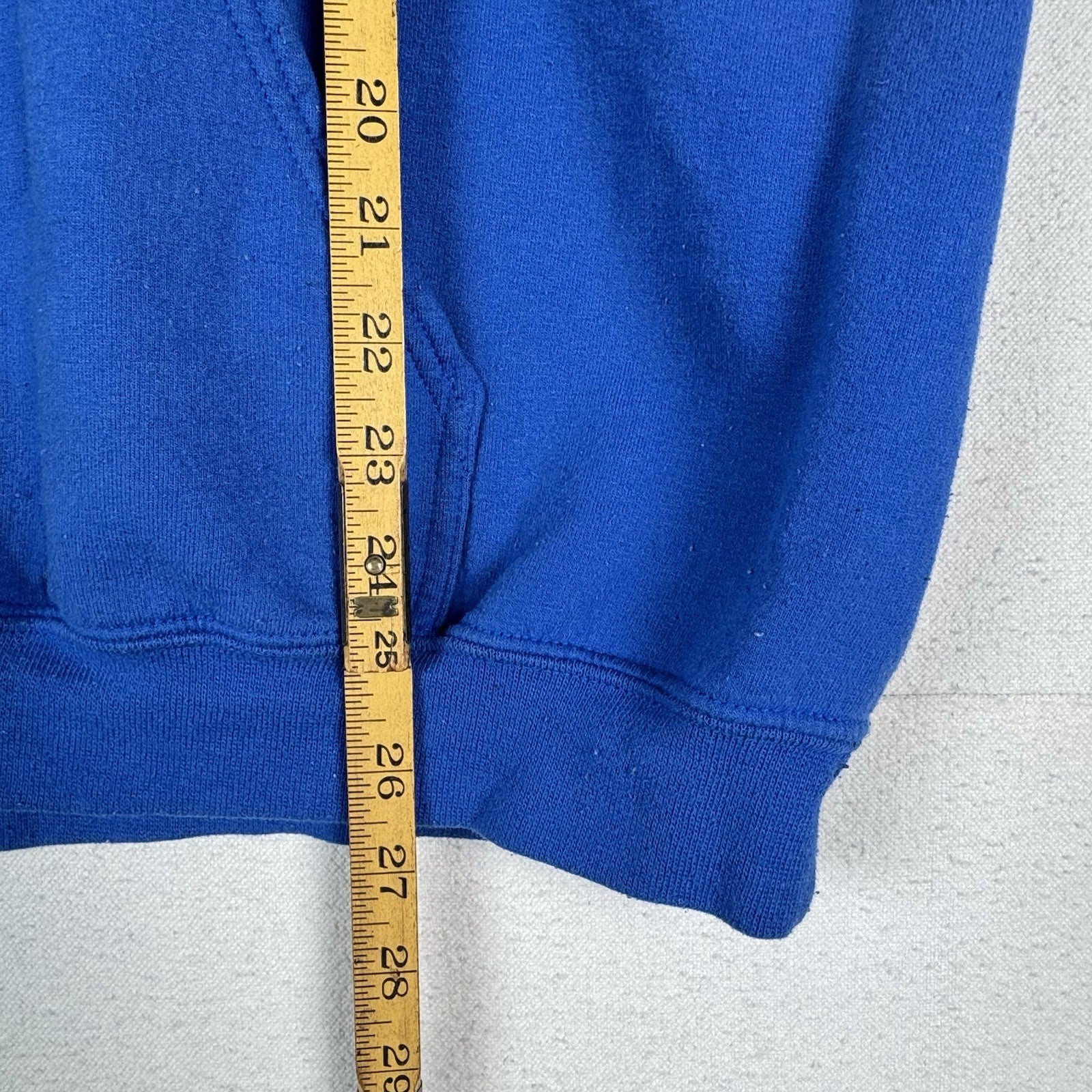 Travis Scott Astroworld 2019 LA The Forum Wish You Were Here Blue Hoodie Large