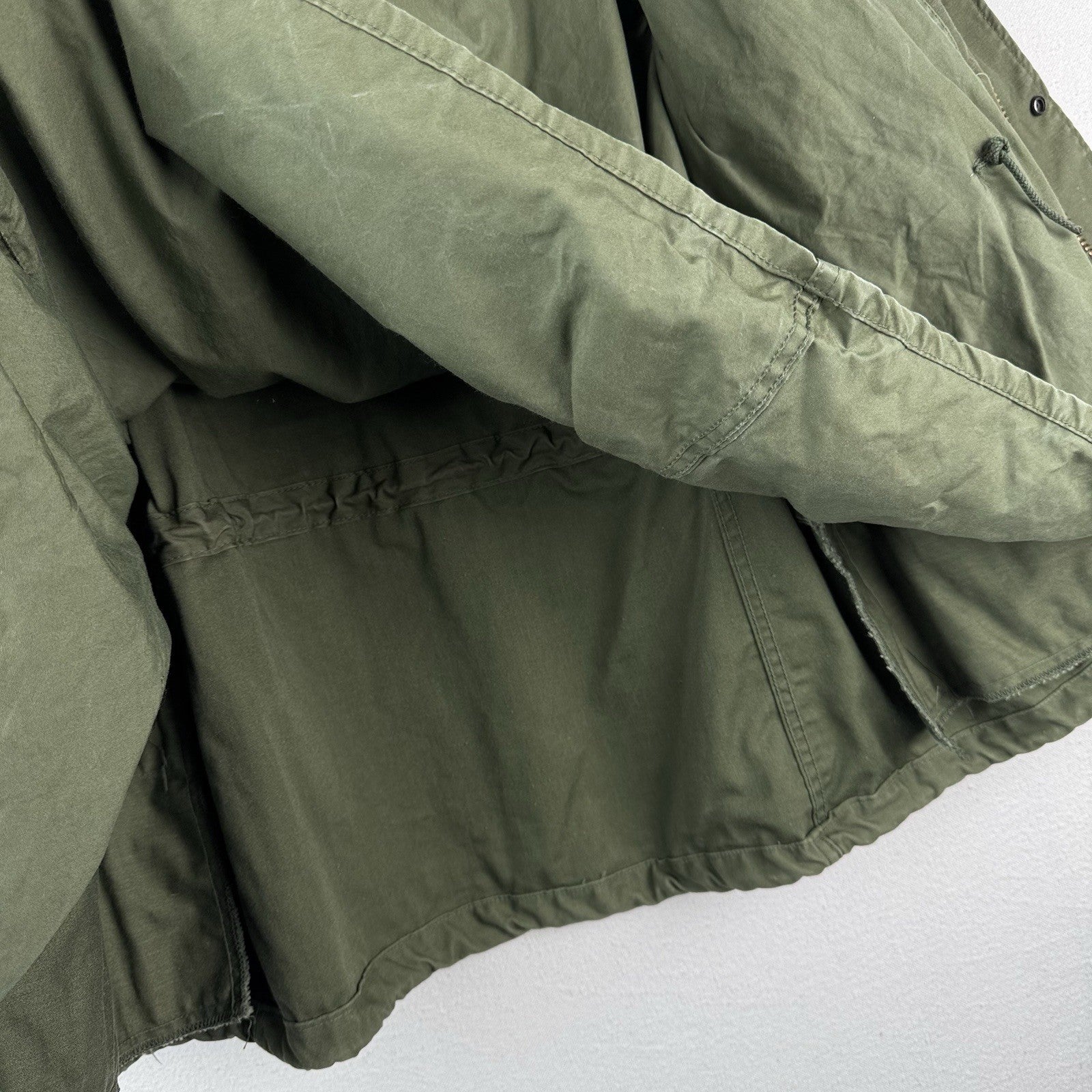 70’s Vtg Military Cold Weather Field Coat Jacket Size Small Short OG-107