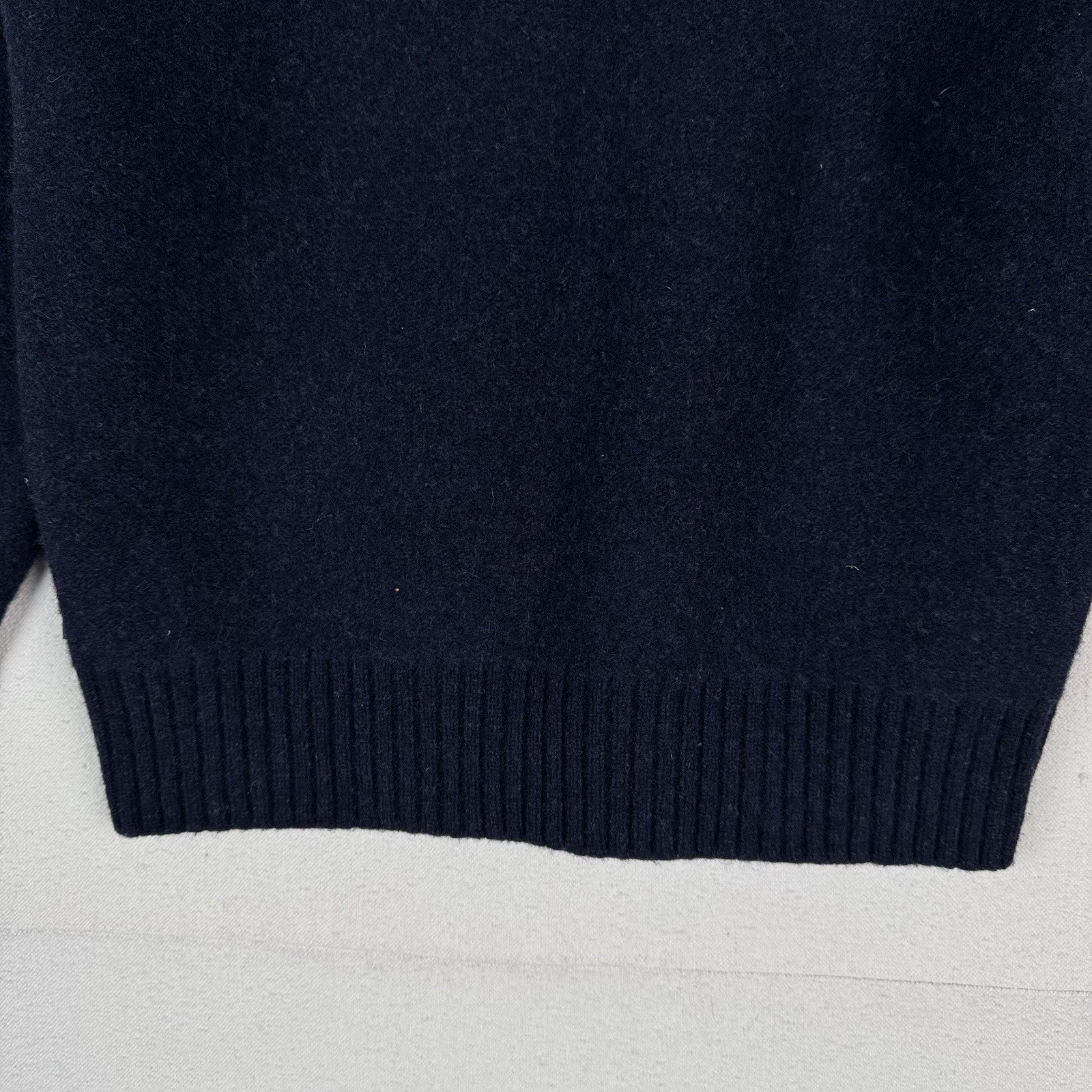 Polo Ralph Lauren 100% Lambswool Youth L Military Blue Sweater P2P:19” Welted*