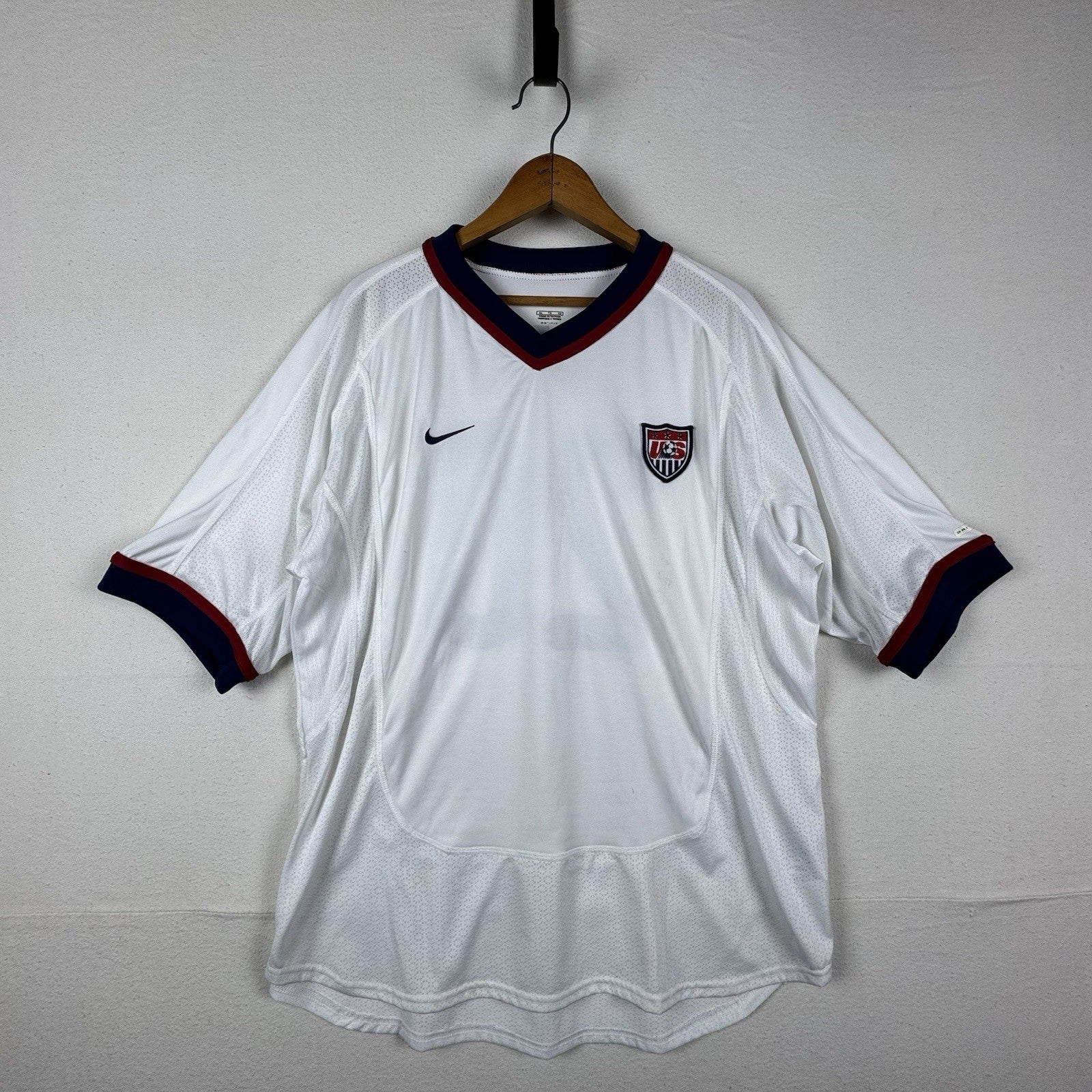 2000 USA Soccer Home Jersey Authentic - McBride #20 Player Autographed *Unwashed