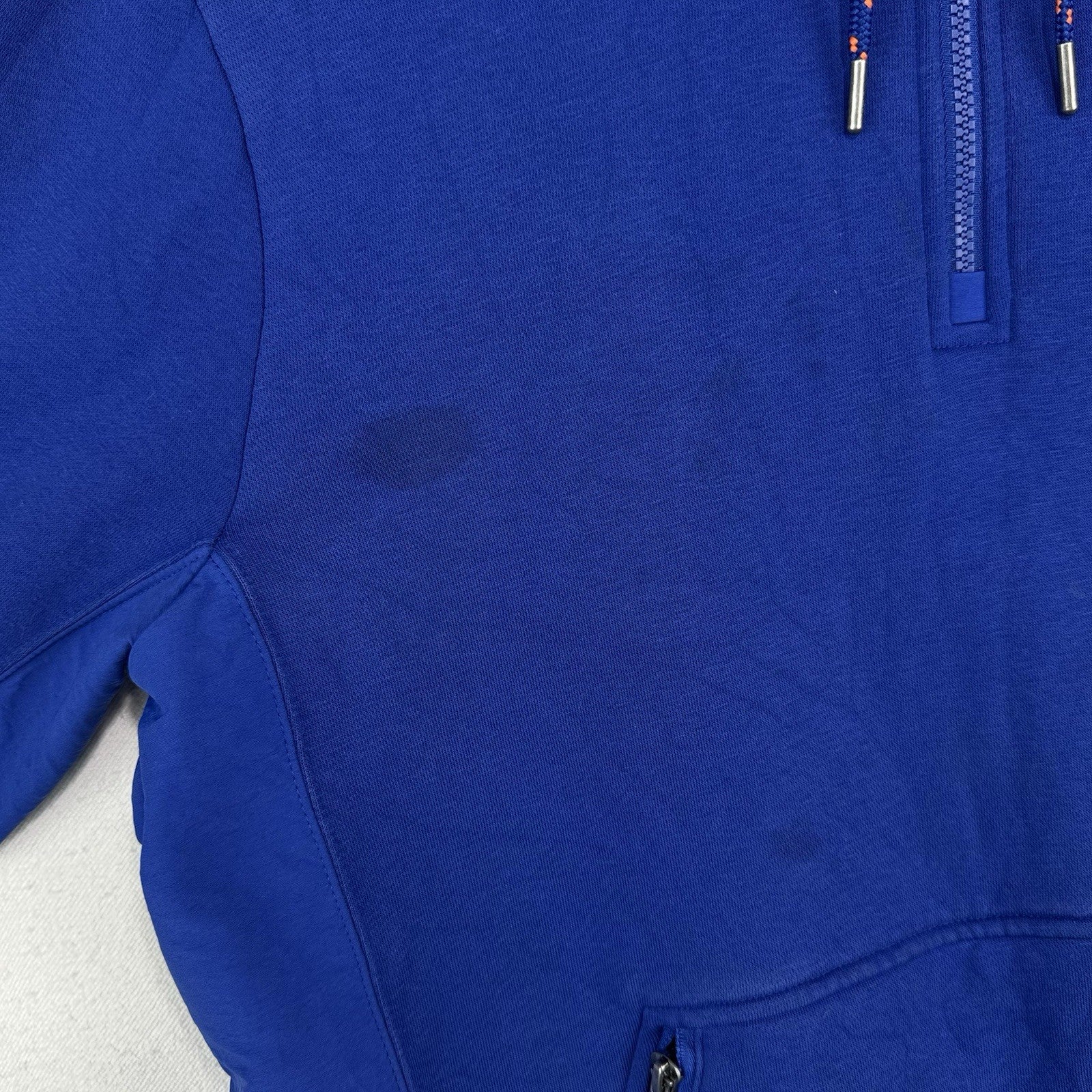 Polo Ralph Lauren Men’s M Logo Spectre Pullover Fleece Hoodie Quarter Zip Blue