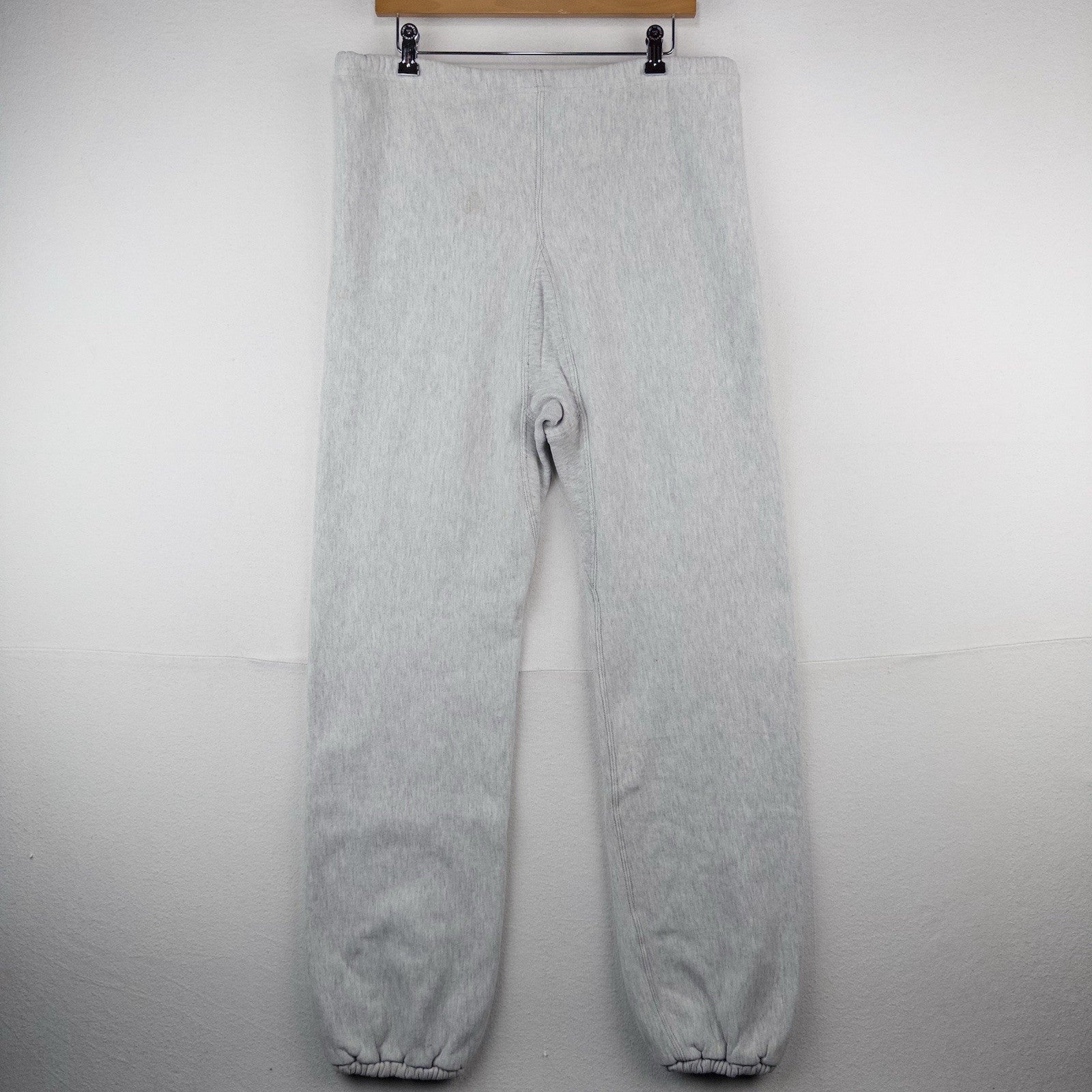 80's Vtg Champion Reverse Weave XL Gray Blank Sweatpants Crotch Gusset USA