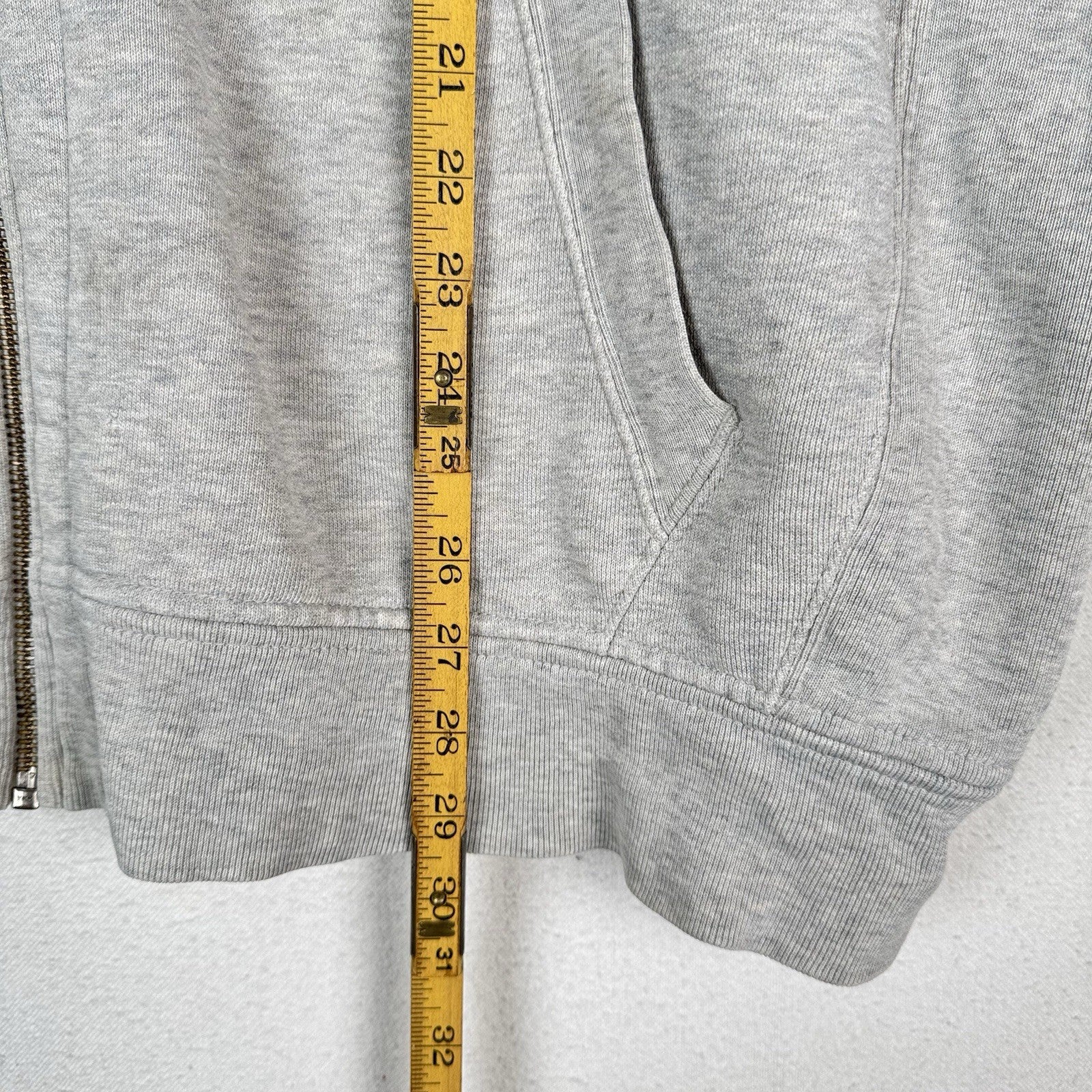 Vtg Polo Ralph Lauren Thermal Hoodie Men’s 2XB Full Zip Gray Sweatshirt *Read