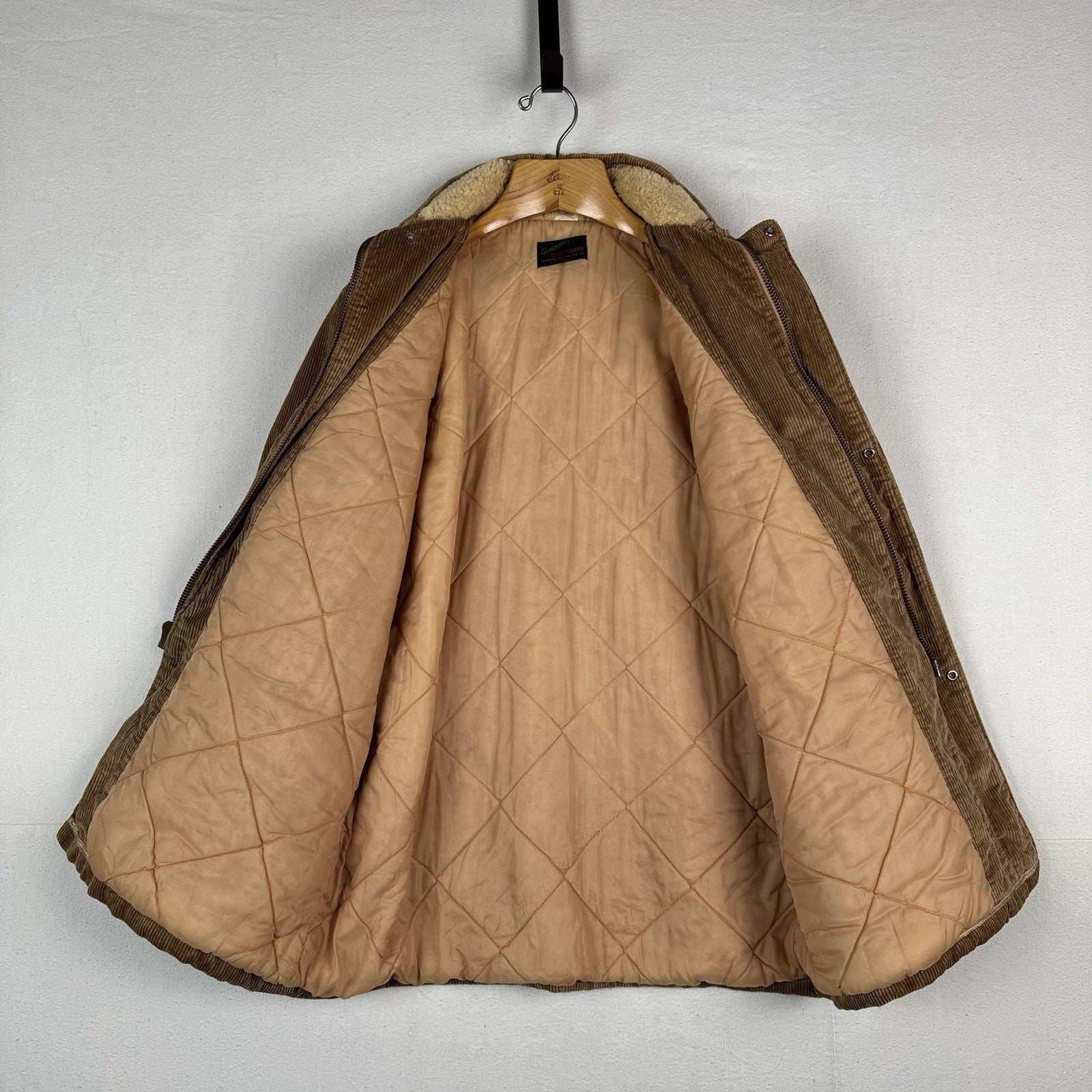 60s Marshall Co Gamemaster Mens XL Pearl Snap Corduroy Field Barn Chore Coat USA