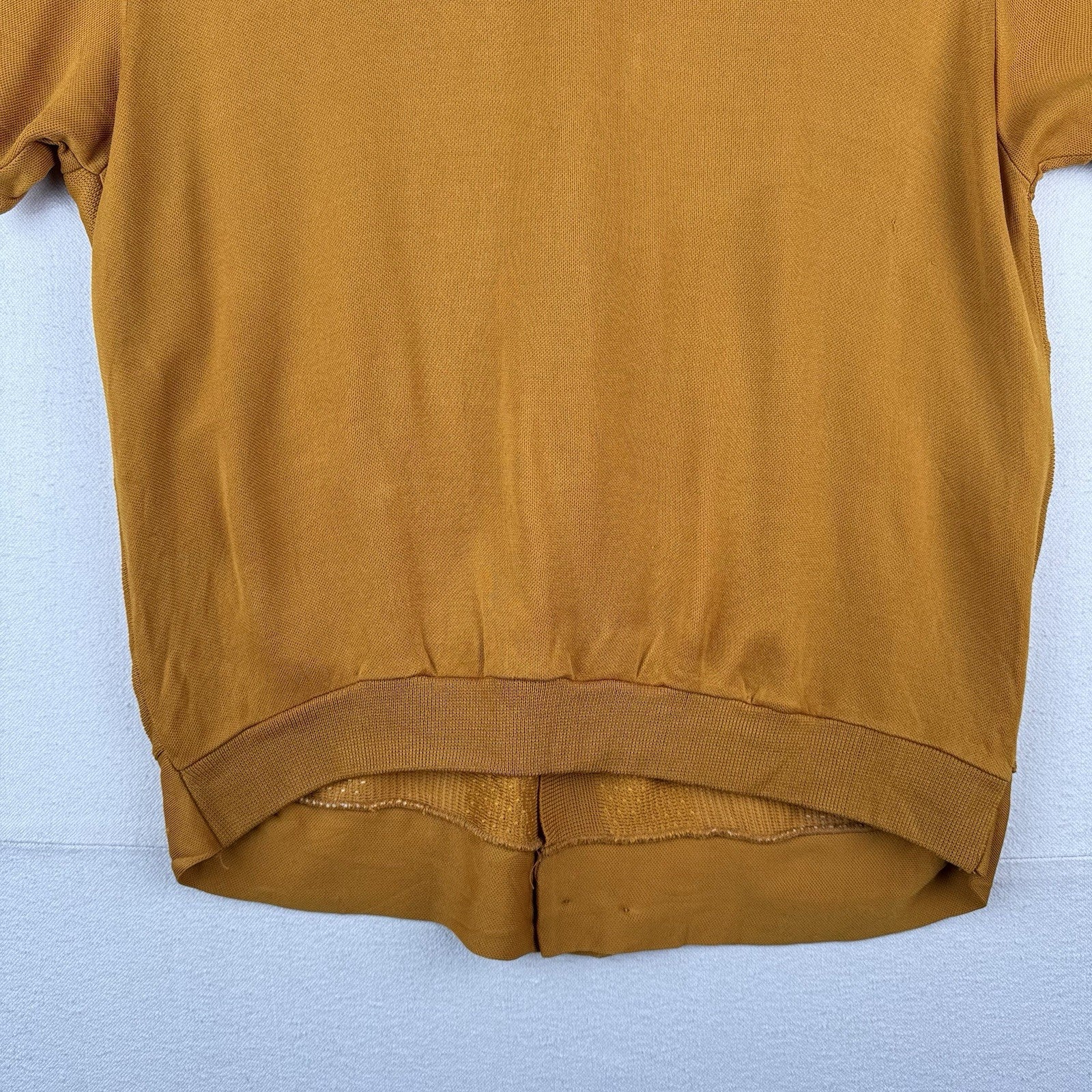 60’s Vintage Antonio Basso Clubman Knit Polo Shirt Dagger Collar Made USA Mens L