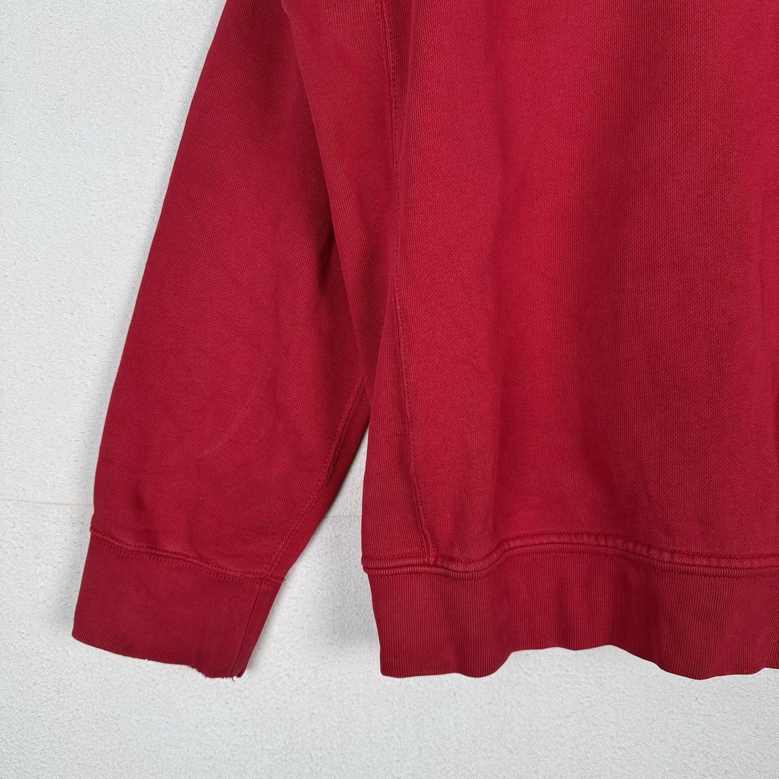 Vintage Polo Ralph Lauren Thermal Hood Hoodie Mens 2XL Full Zip Red Sweatshirt
