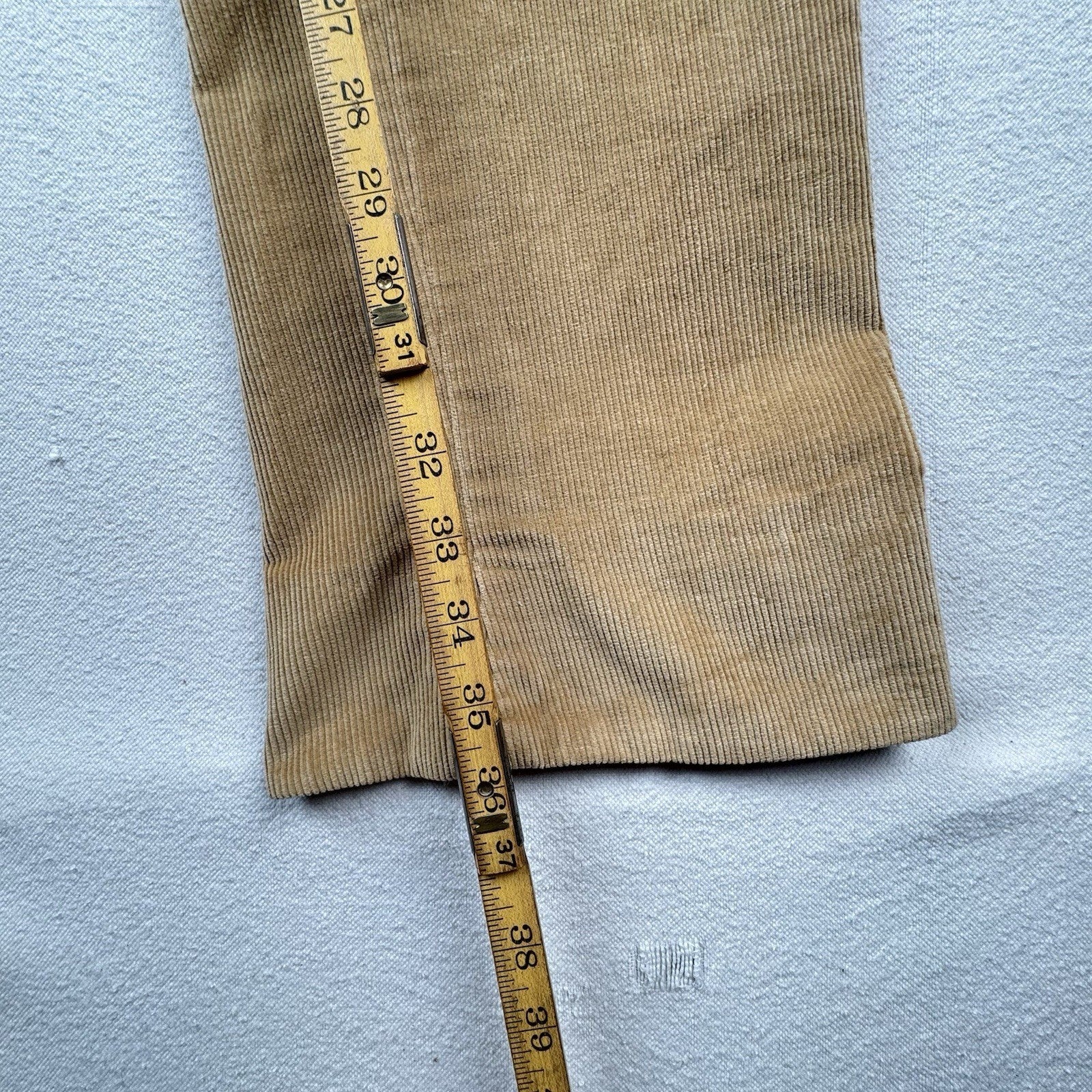 70's Vtg Wrangler Corduroy Pants Men's 34 (Fits32x36) Tan Bootcut Western USA