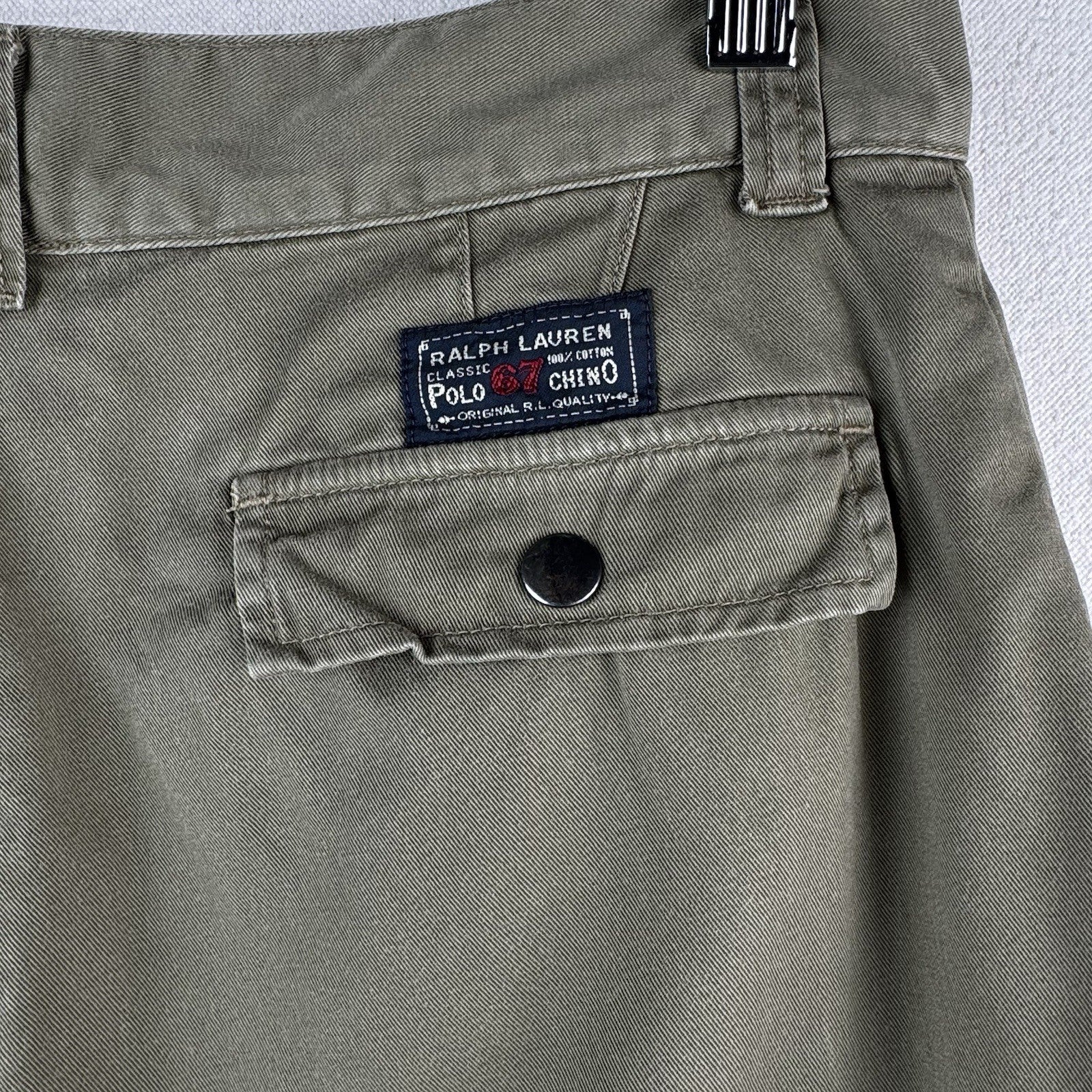 90’s Vintage Polo Ralph Lauren Boy’s 18 Cotton Khaki Cargo Tactical Pants Green