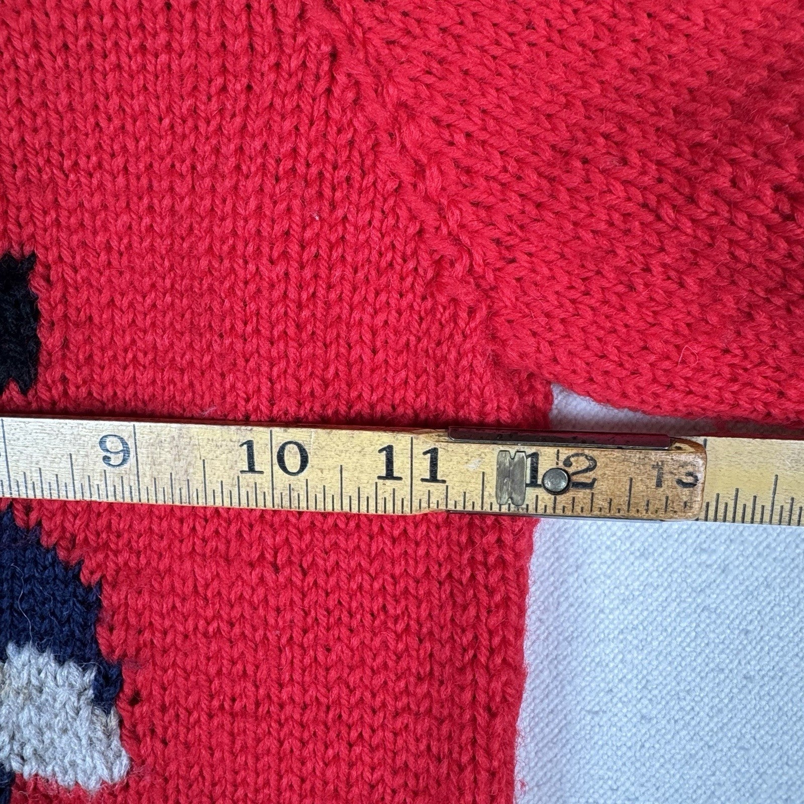 Kids Vintage 80s Hand Knit Homemade Paddington Bear Sweater 4T Made In England