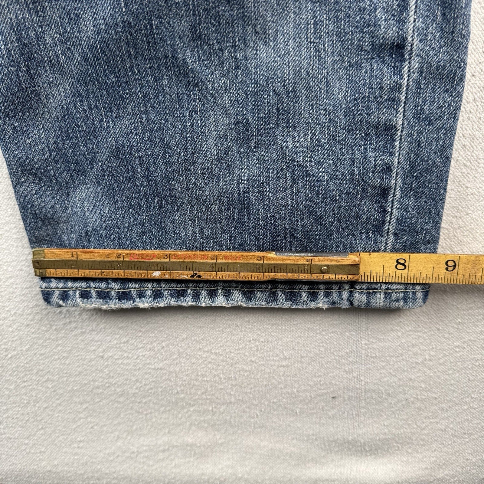 Vtg Polo Ralph Lauren Jeans Men’s 42x30 Blue Varick Slim Straight Selvage Denim