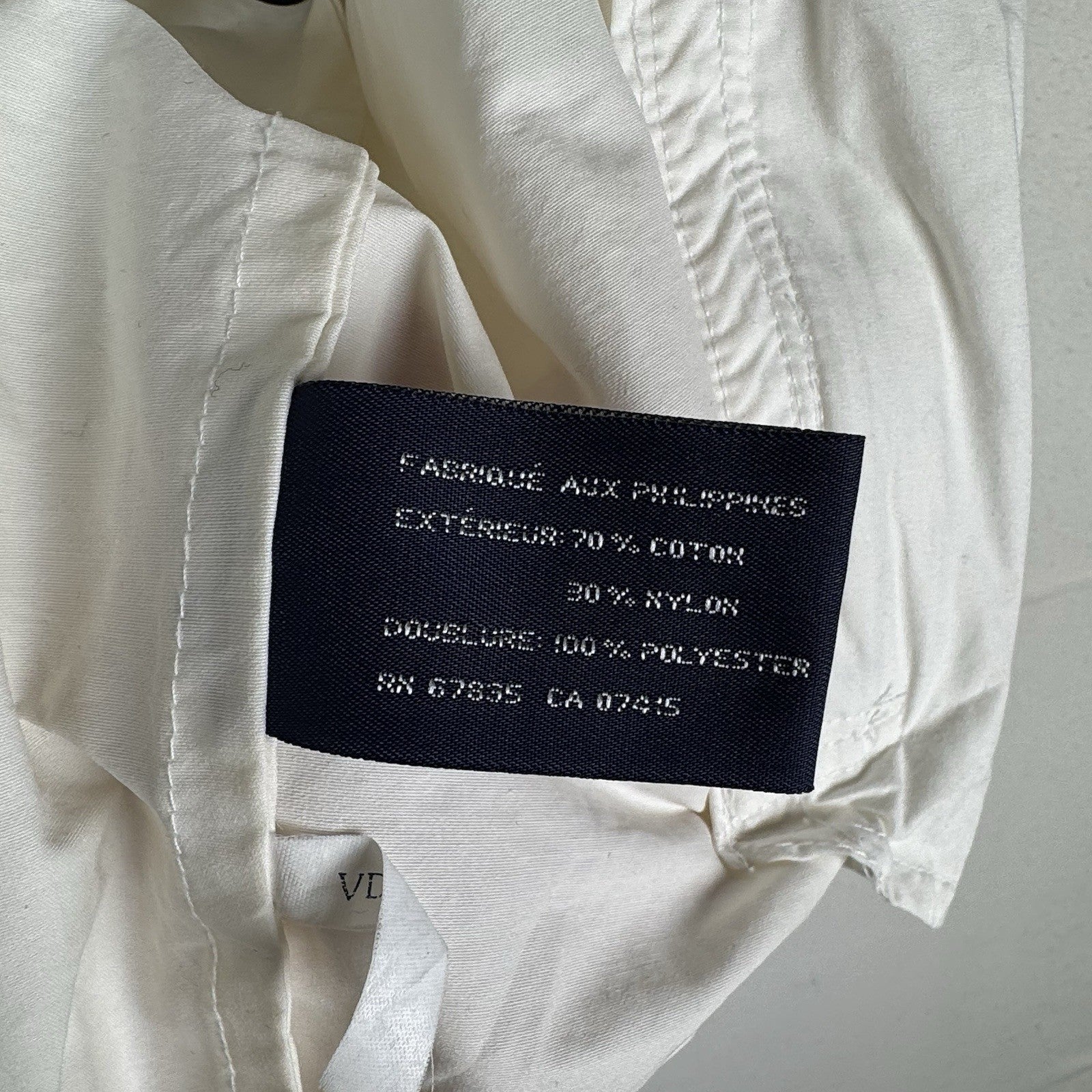 Vtg 90’s Nautica Men’s Large Sailing Windbreaker Jacket White Blue Full Zip Flag