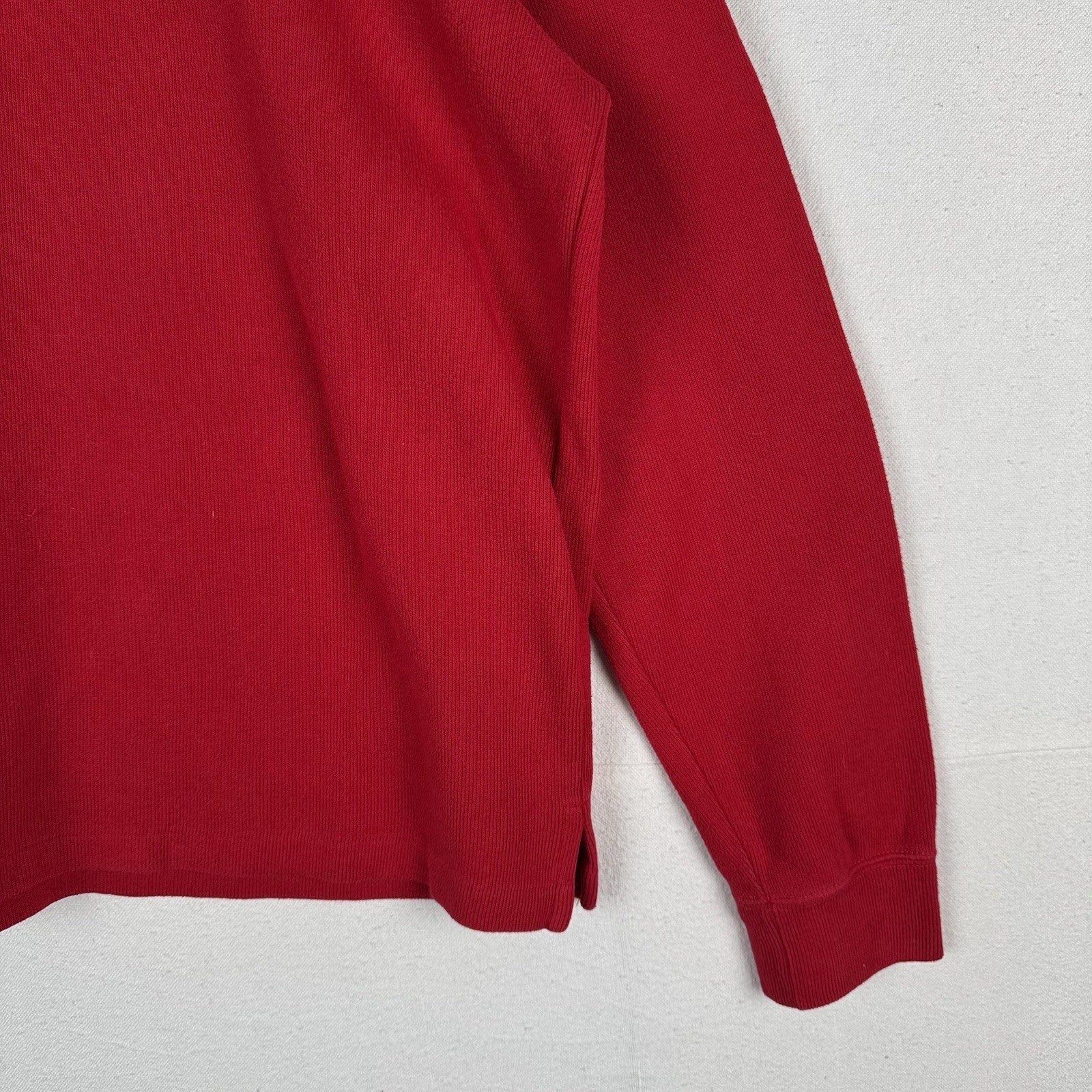 80’s Vintage Polo Ralph Lauren Quarter 1/4 Zip Pullover Sweater Mens XL Red