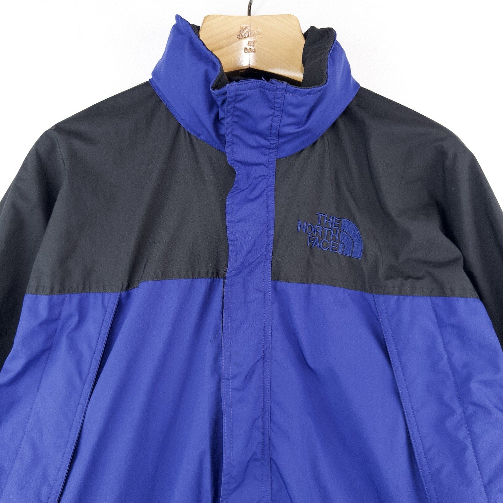 90’s Vtg The North Face Mens S Royal Blue Black Hydrenaline Packable Hood Jacket