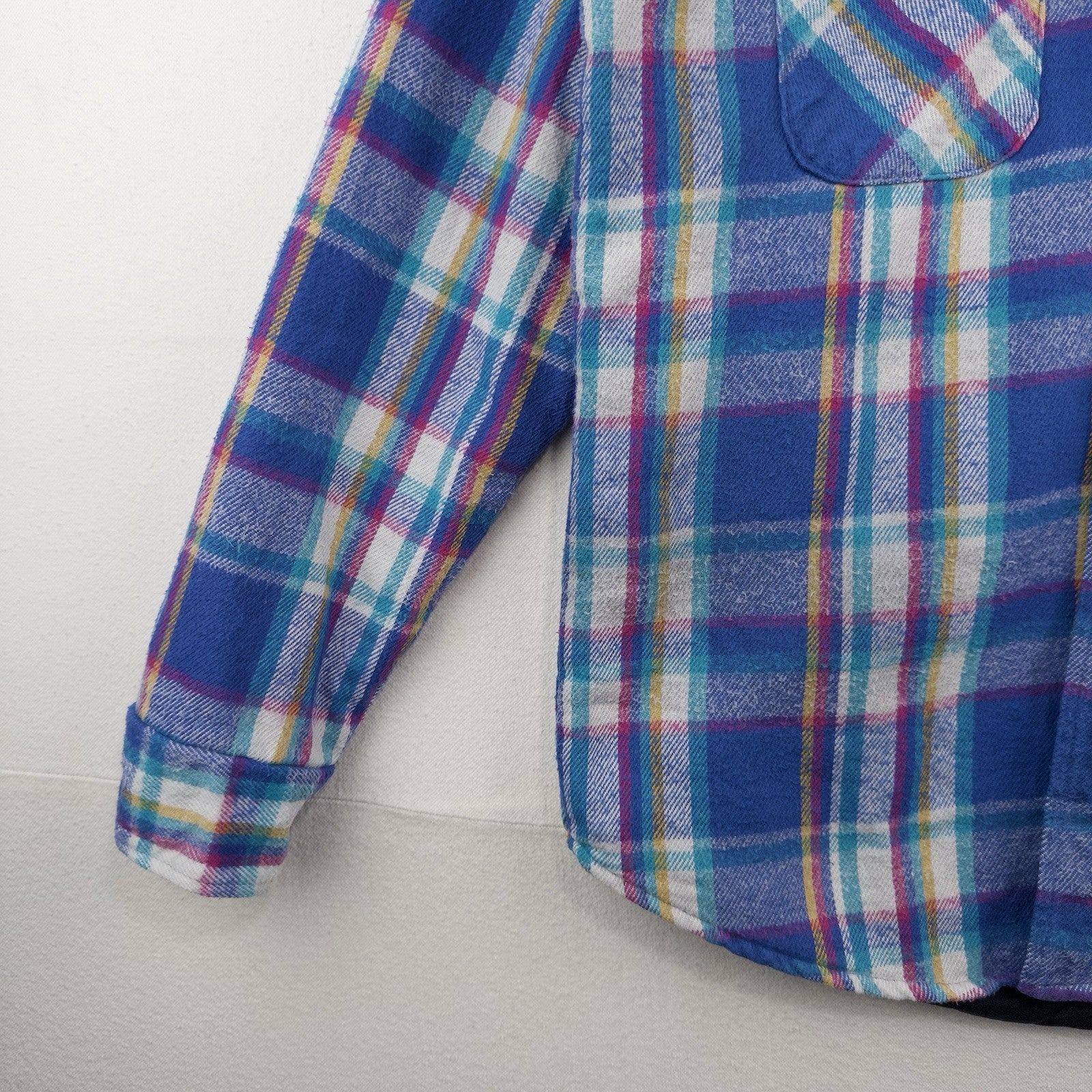 80’s Vtg Work N Sport Men’s M Heavyweight Insulated Plaid Flannel Shirt